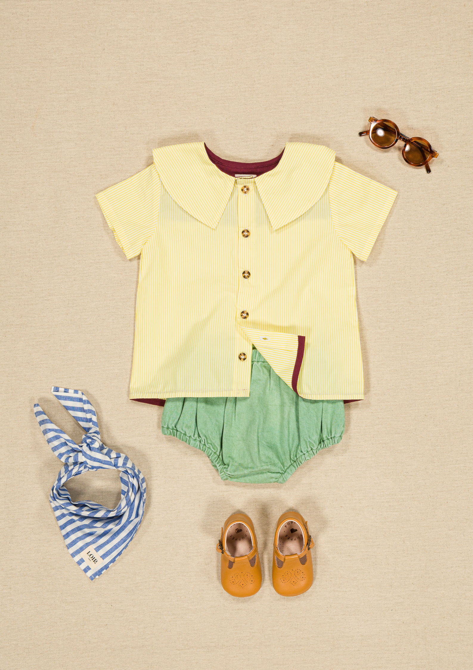 Chemise Lorette - Rayures jaunes