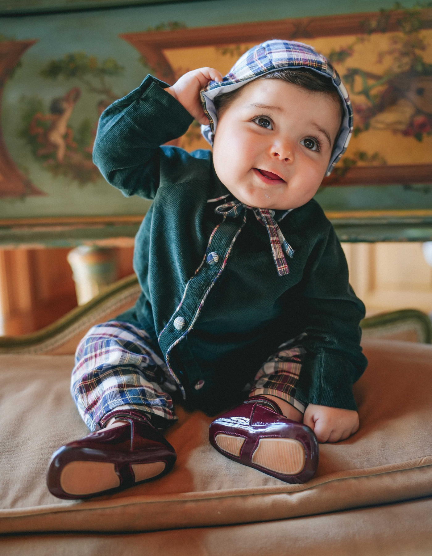 Chemise FÉODOR Velours vert - Capsule de Noël ✨