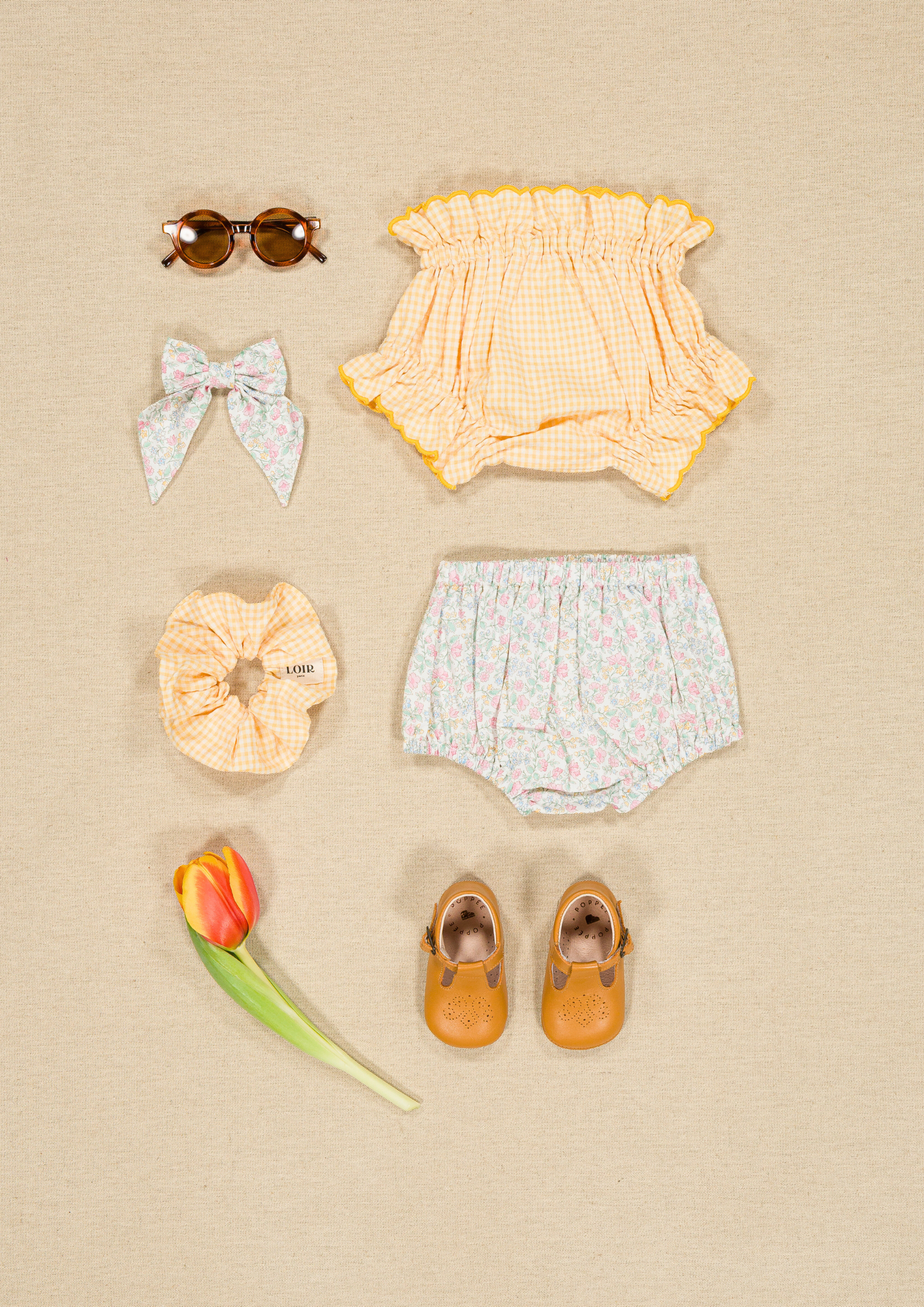 Bloomer Leonor - Vichy jaune