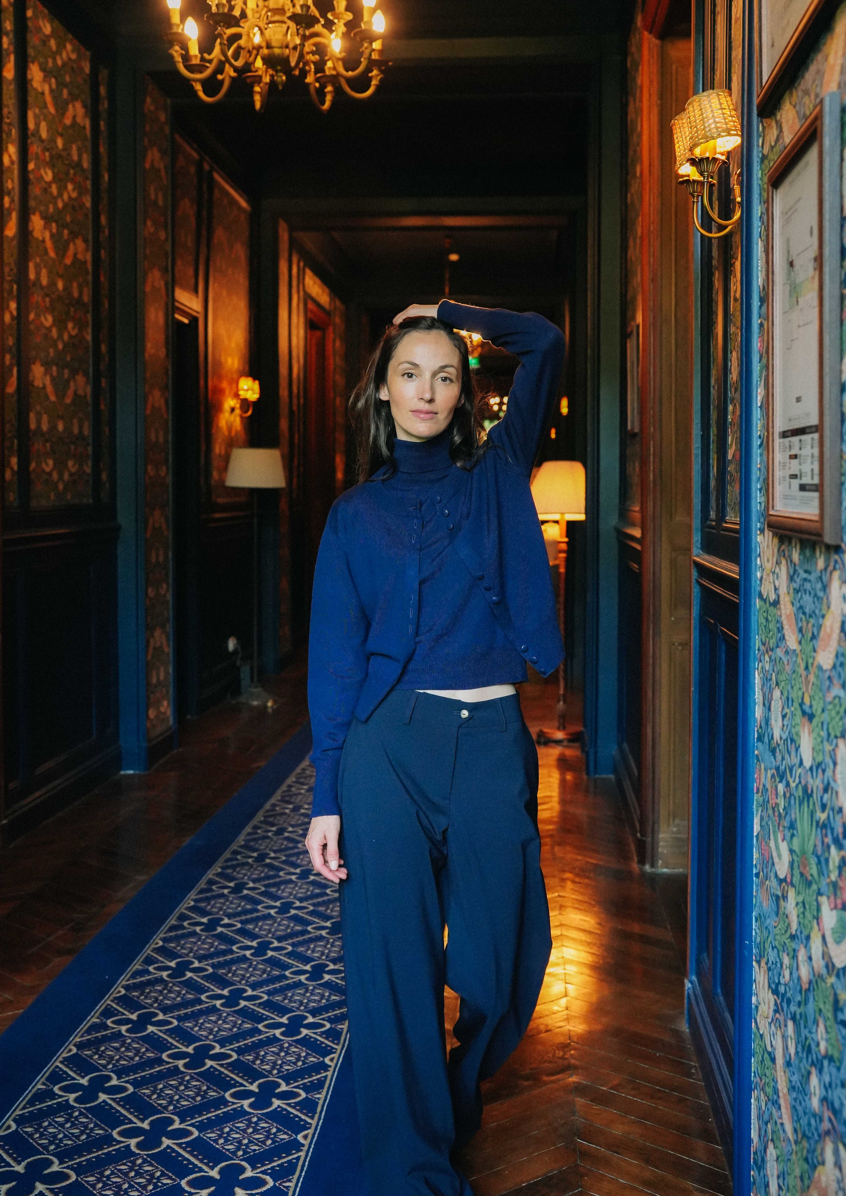 CARDIGAN CLEMENCE - MARINE