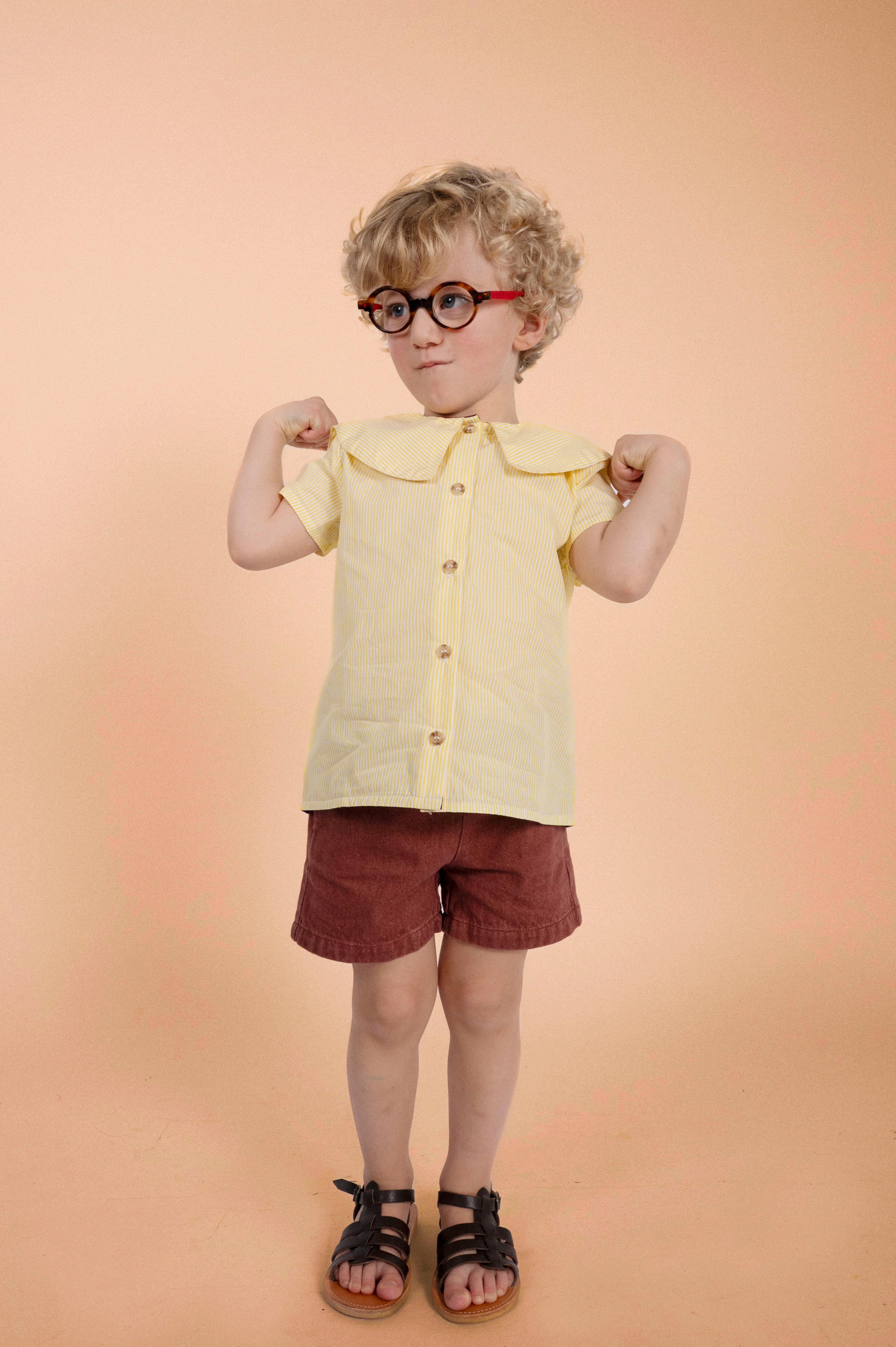 Chemise Lorette - Rayures jaunes