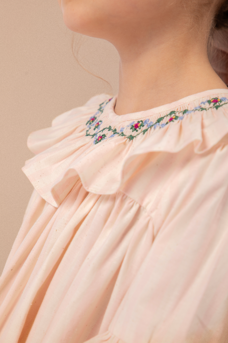 Robe Bianca - Rayures roses