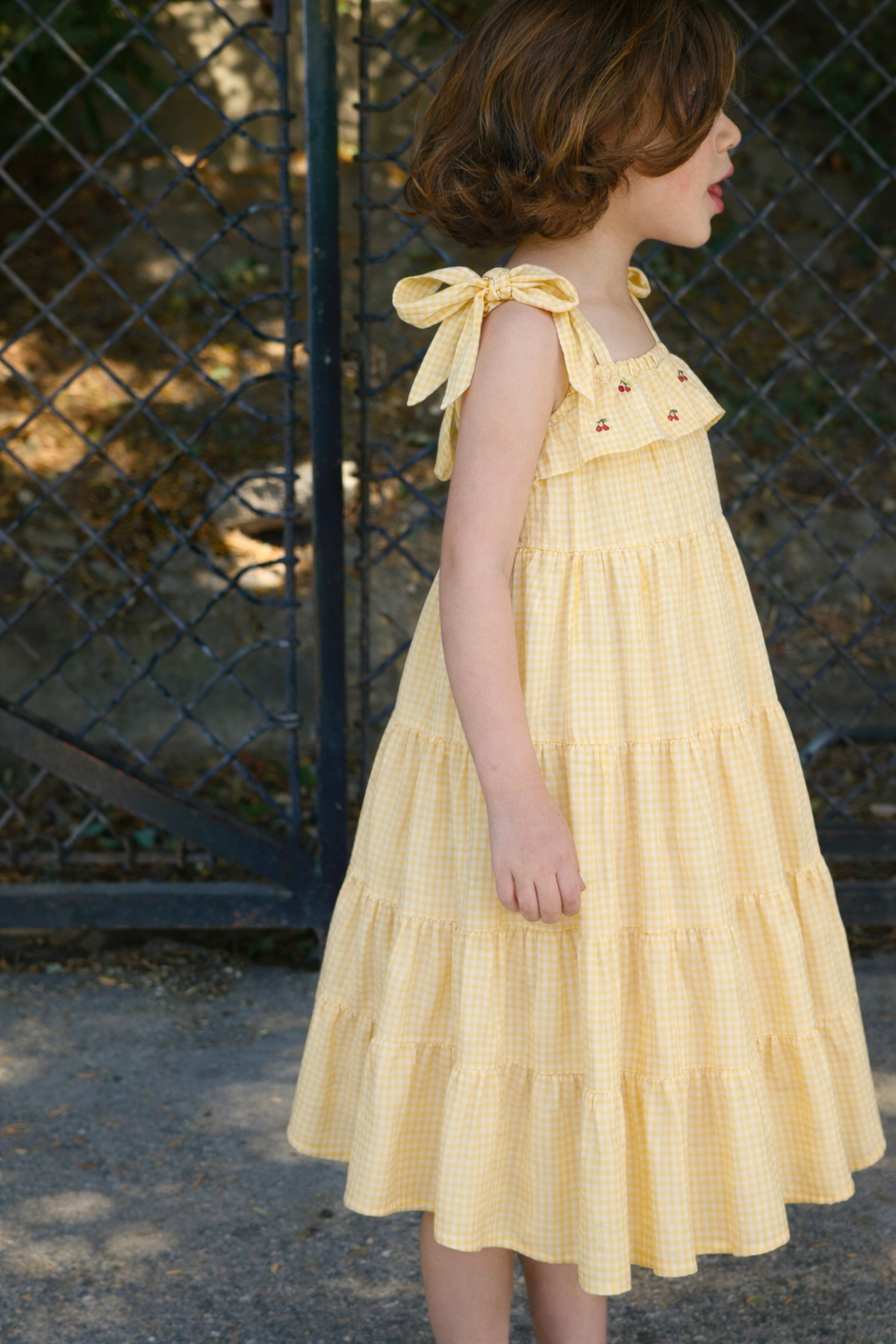 Robe Olga - Vichy jaune