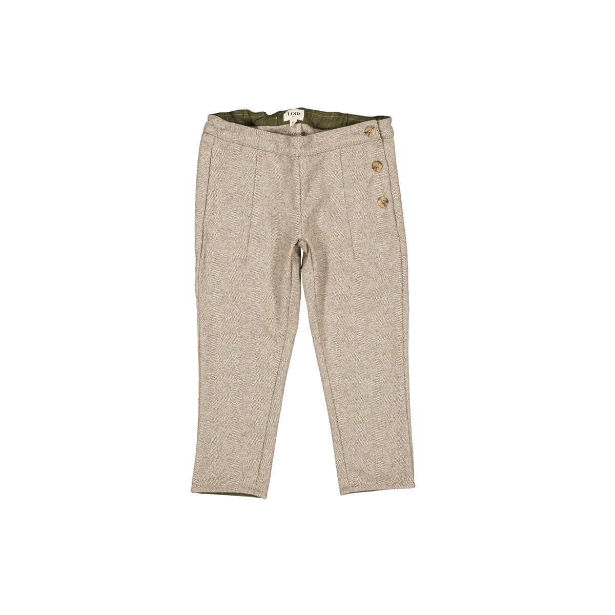 Pantalon Carotte - Chevron beige