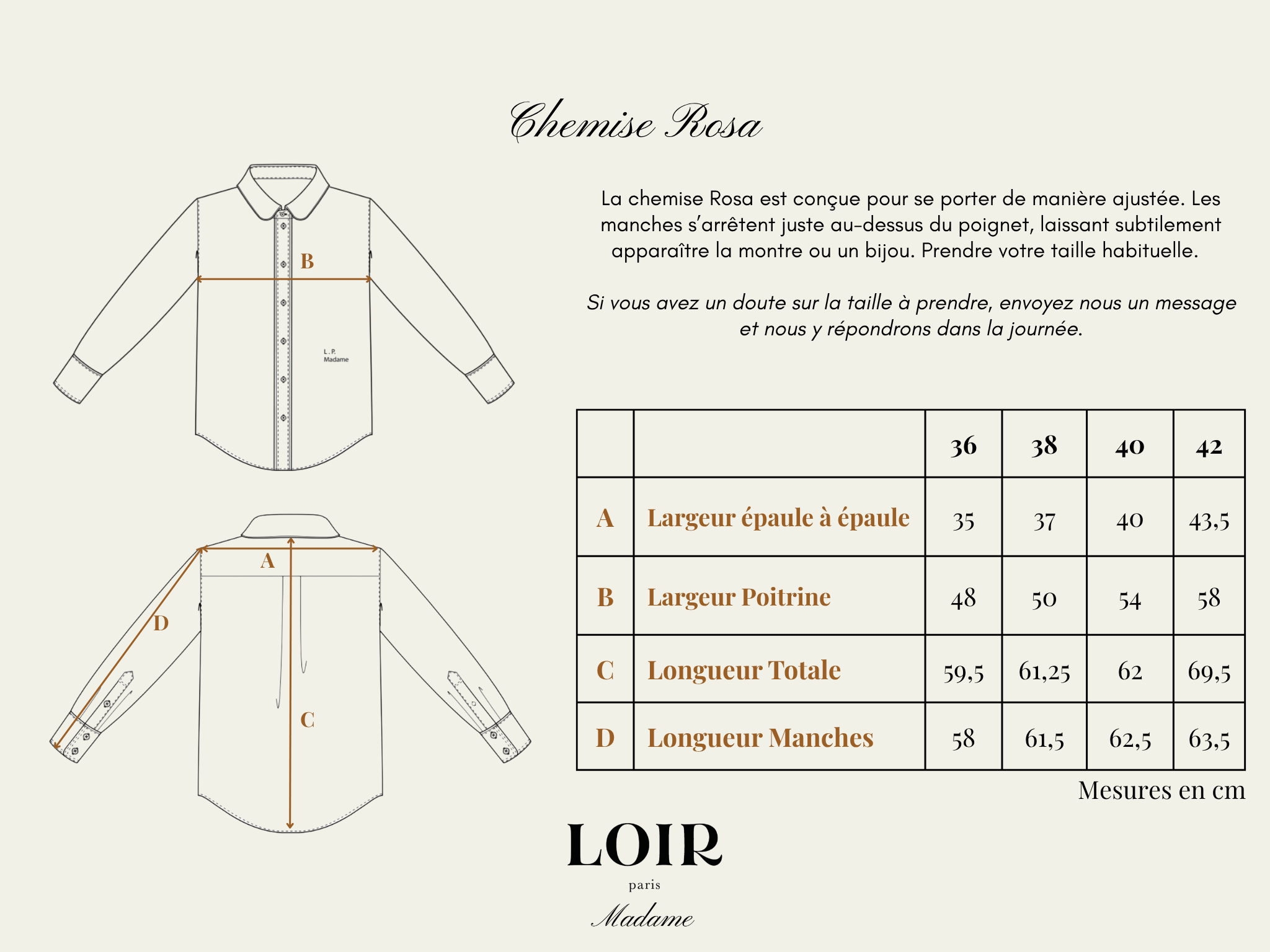 Chemise ROSA - Blanche