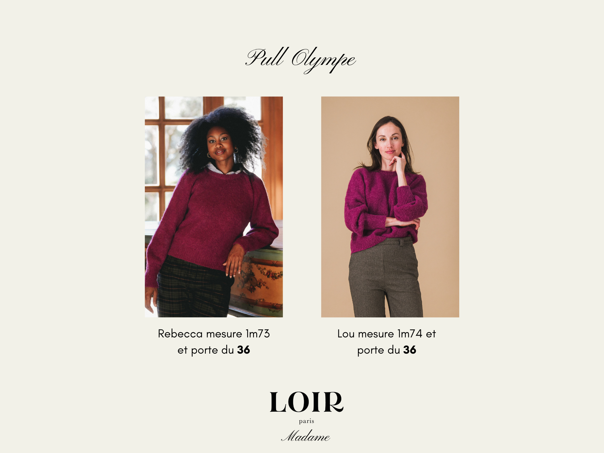 Pullover OLYMPE - Prune