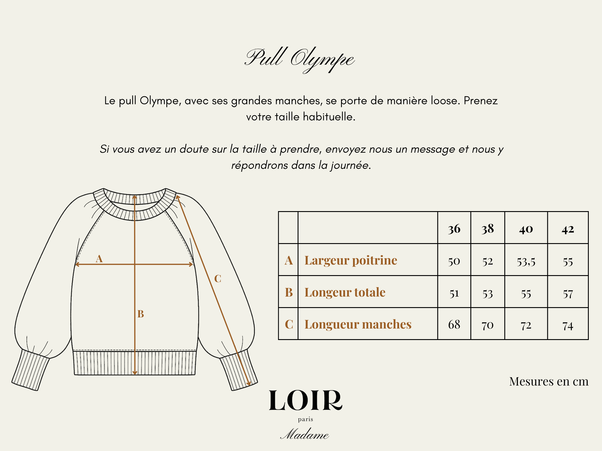 Pullover OLYMPE - Prune