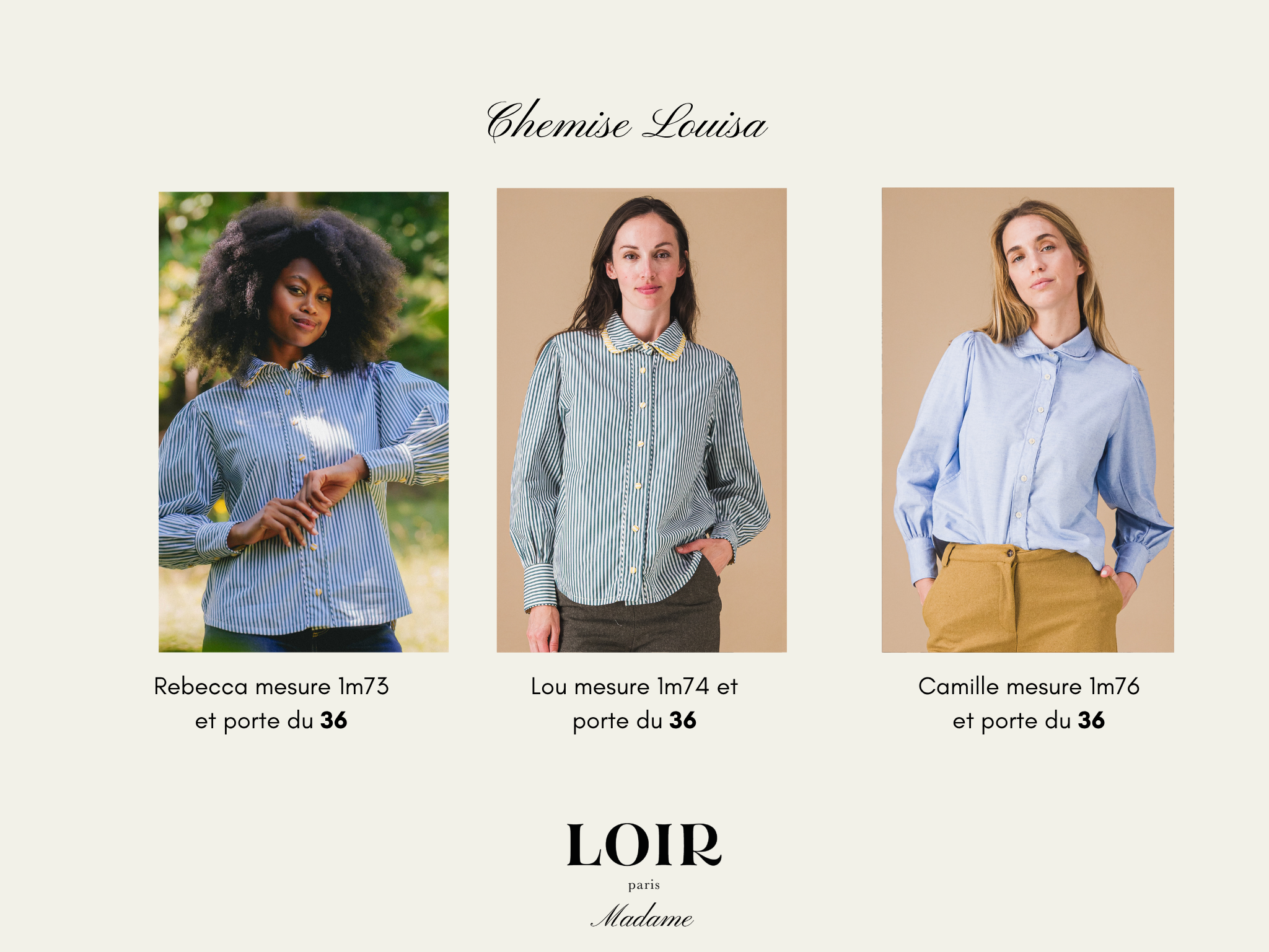 Chemise LOUISA - Rayures vertes