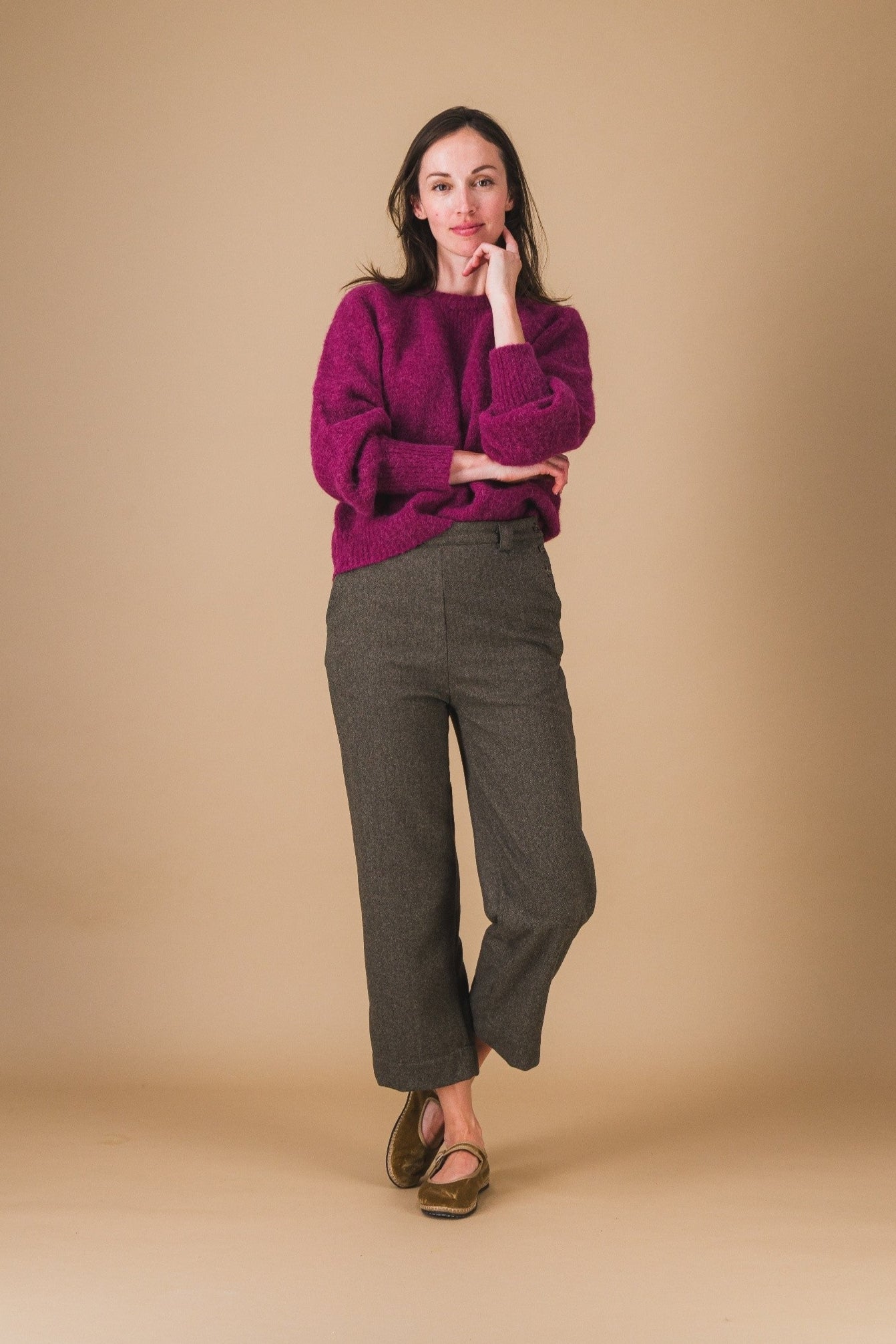 Pullover OLYMPE - Prune