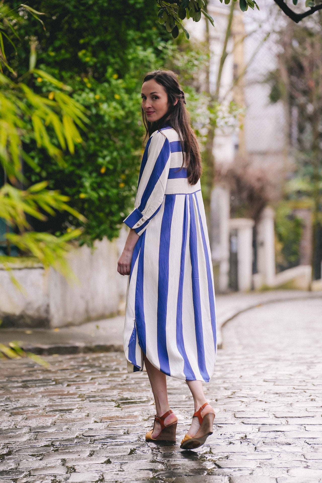 Robe Fresa - Madame - Maxi rayures bleues