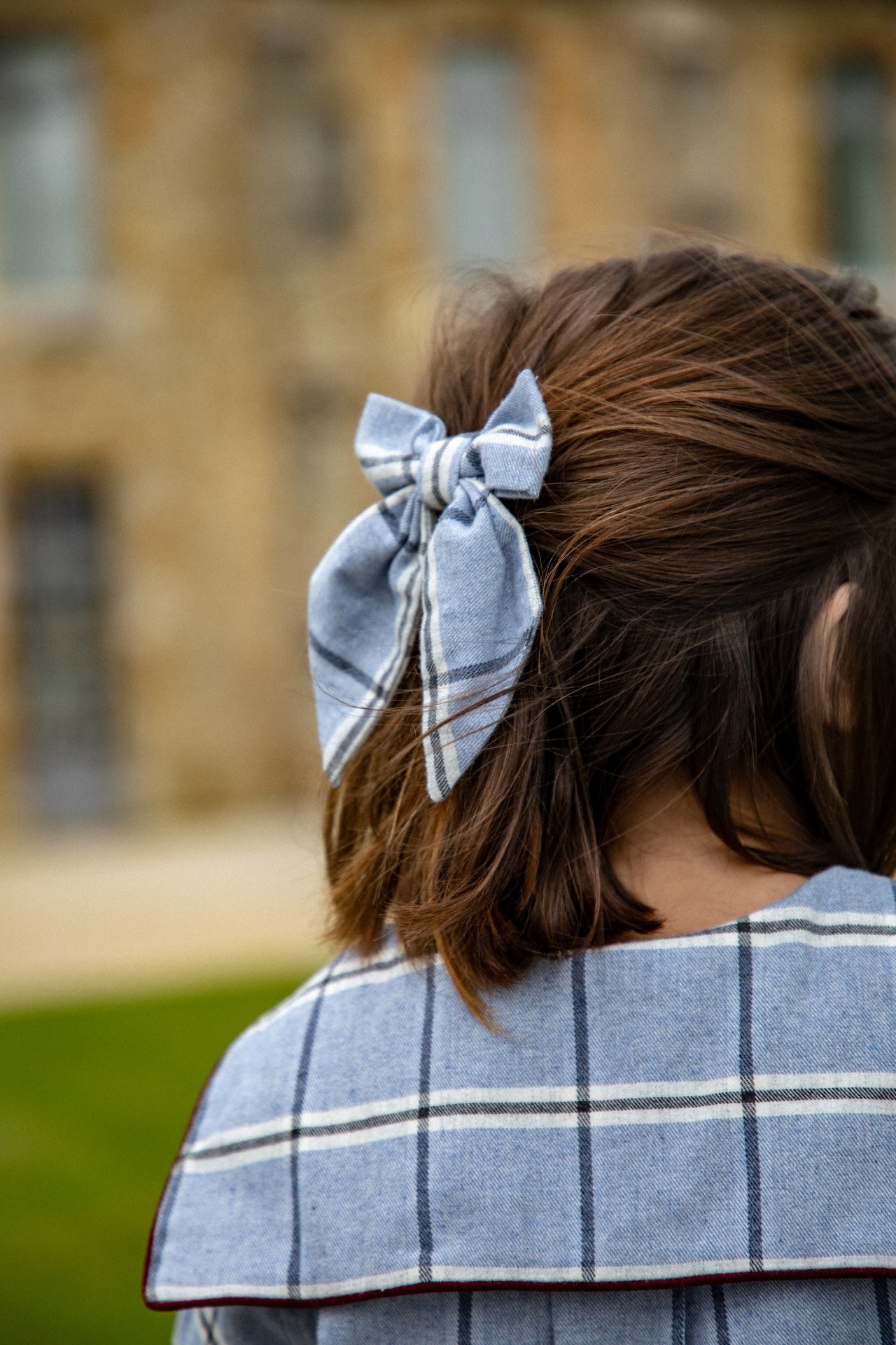 Barrette Carlotta - Tartan ciel