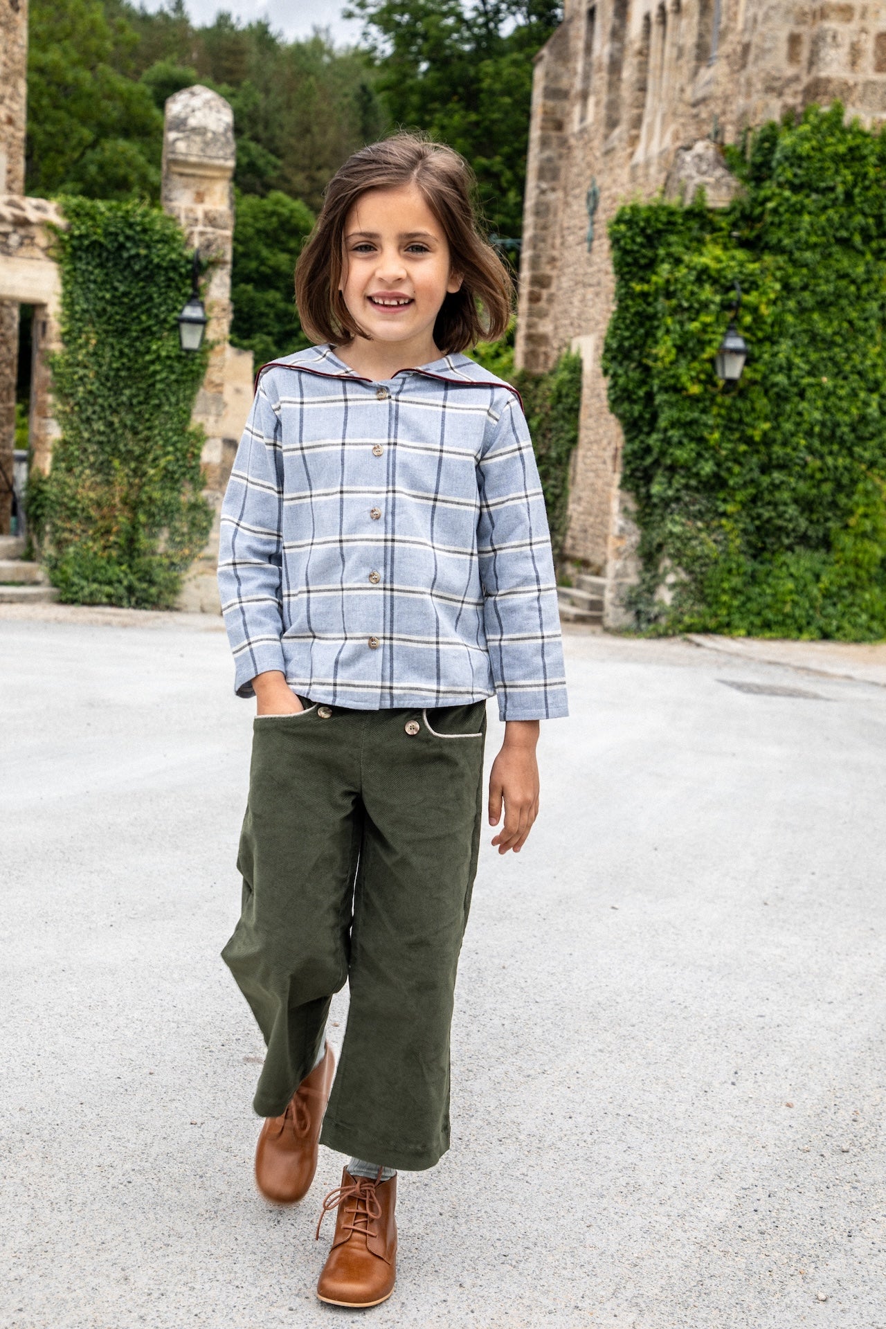 Pantalon Roma - Velours vert