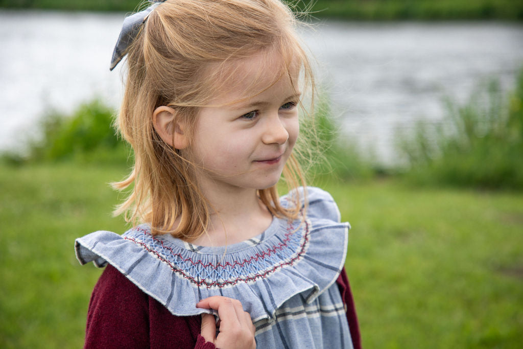 Robe Mary - Tartan ciel