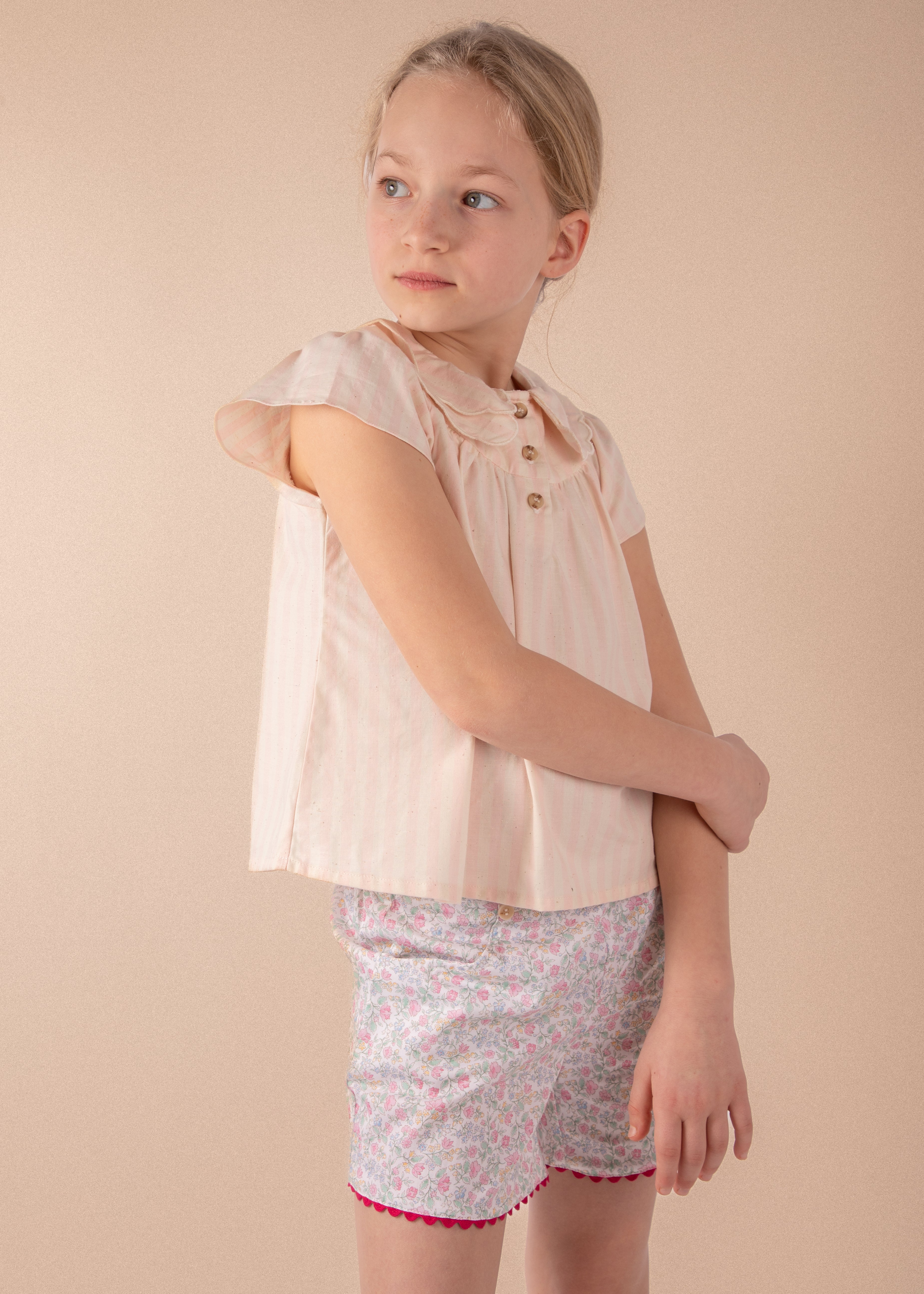 Short Camille - Fleurs roses