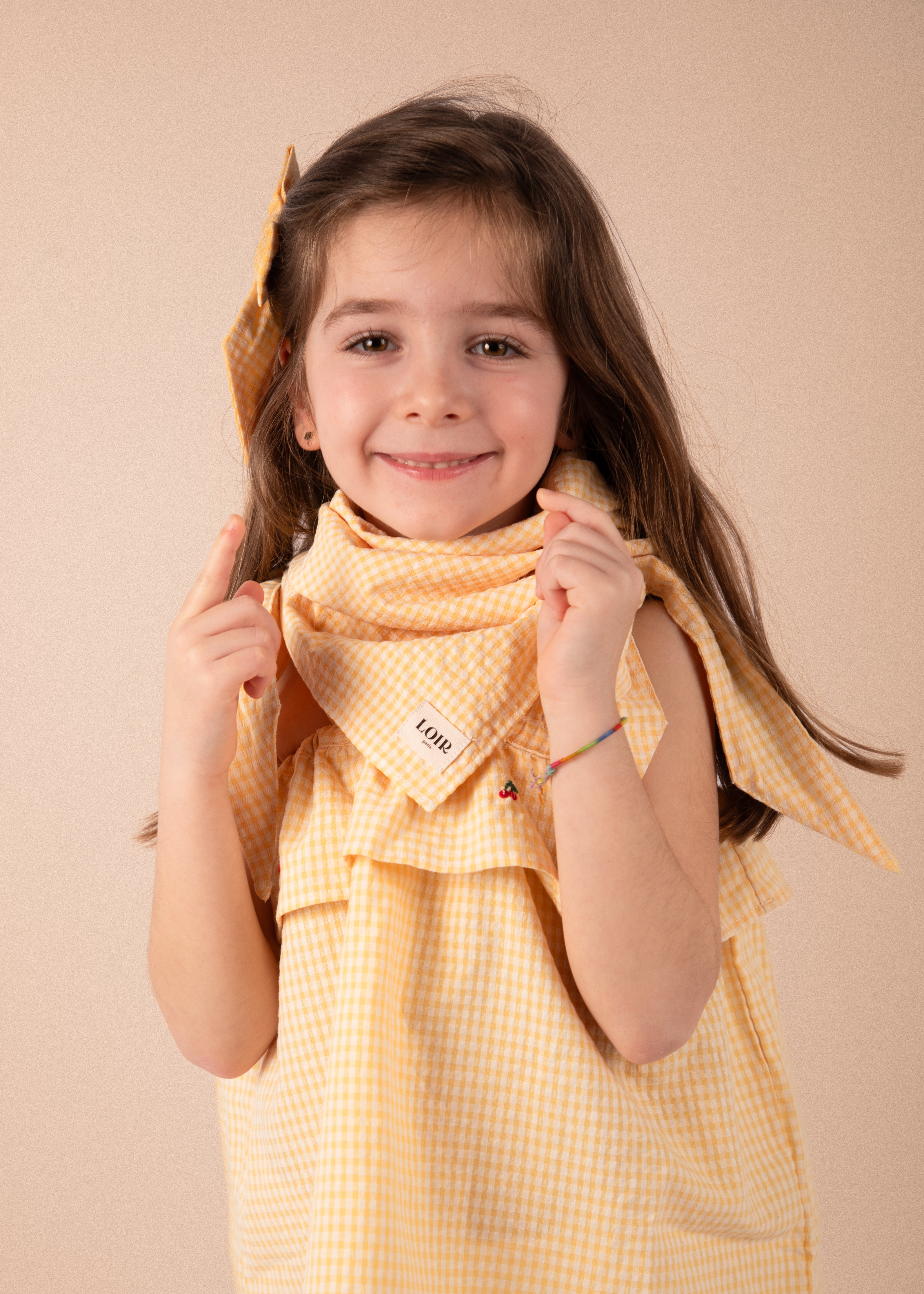 Foulard Alfred - Vichy jaune