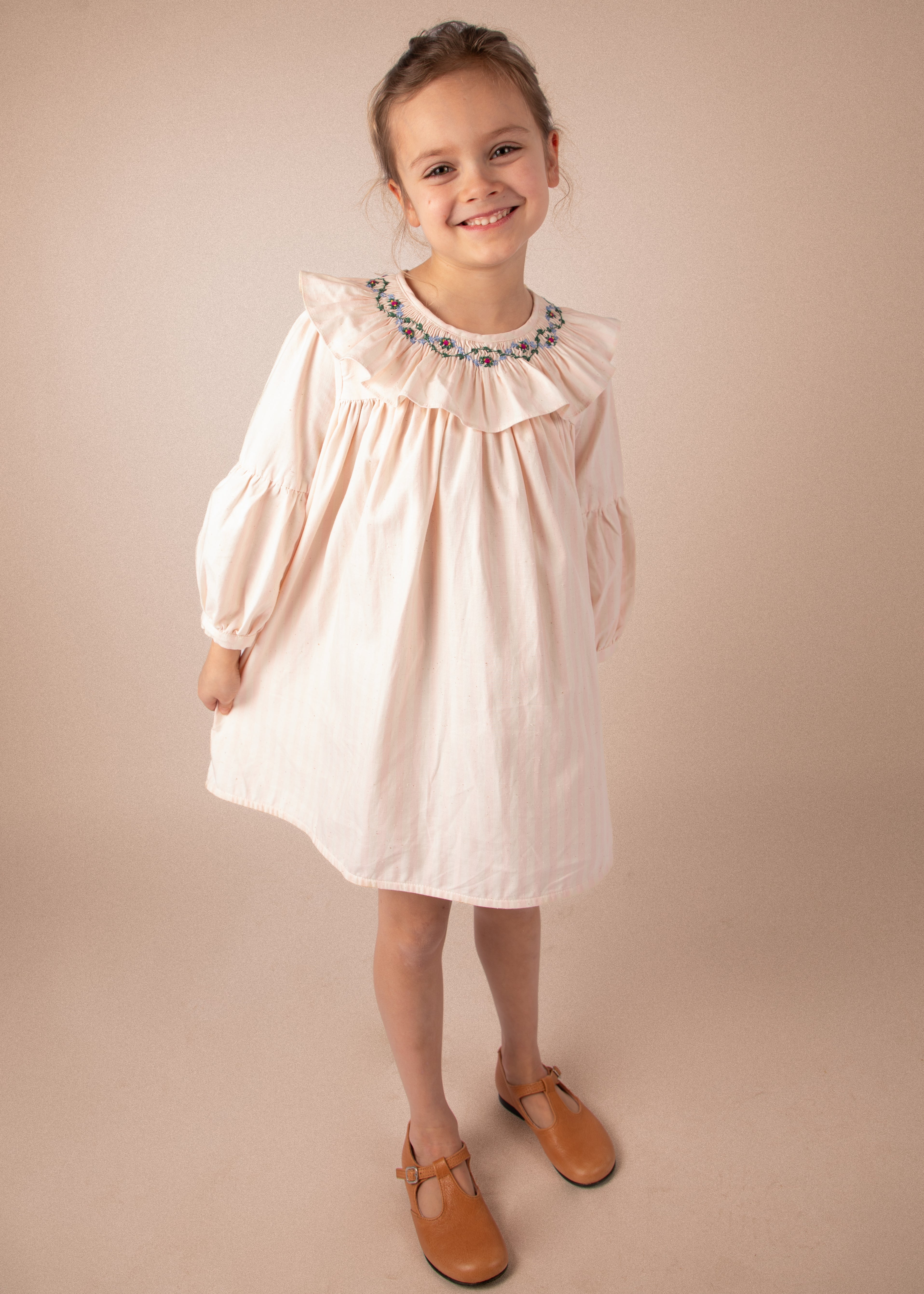 Robe Bianca - Rayures roses