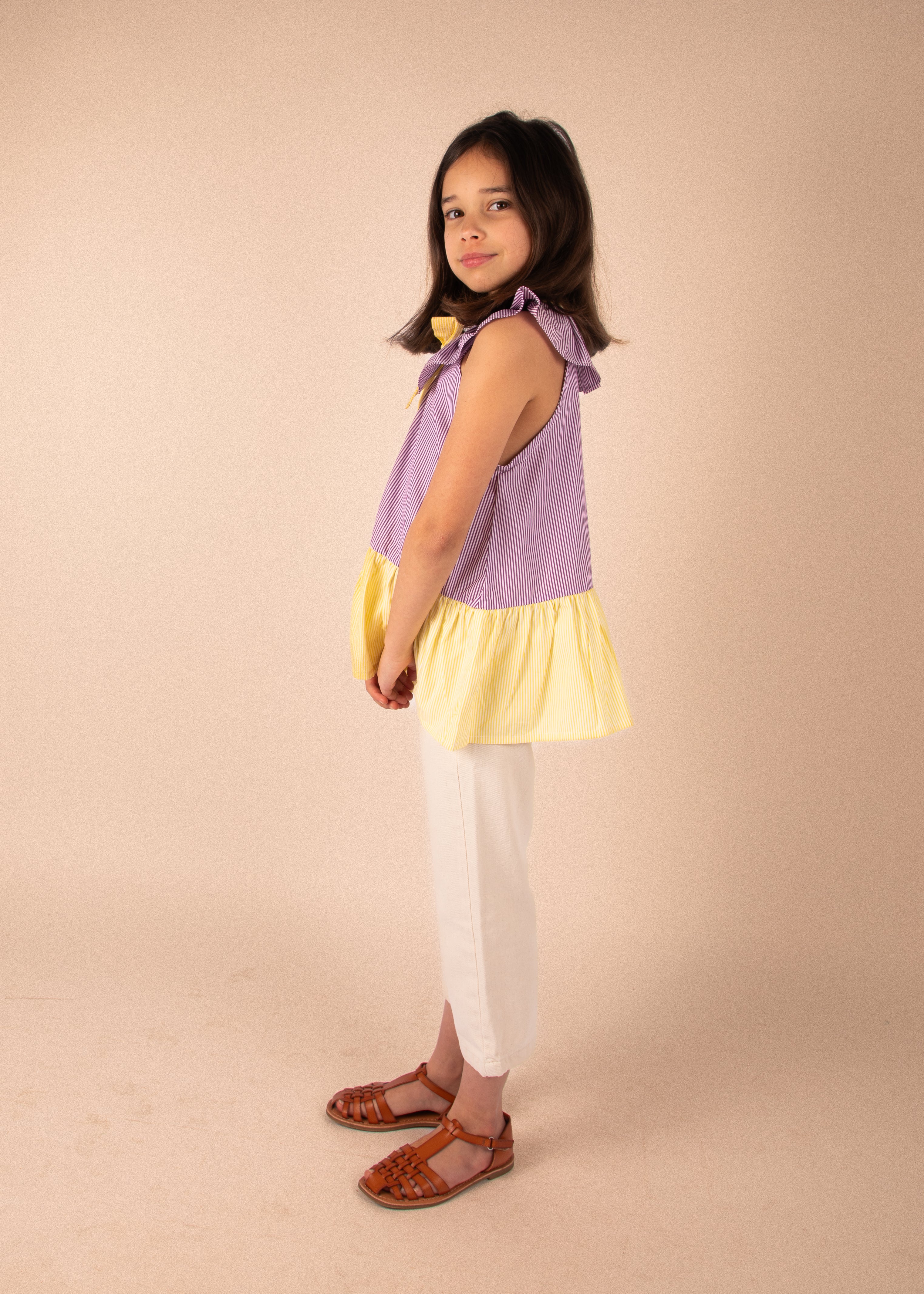 Chemise Hortense - Rayures bordeaux