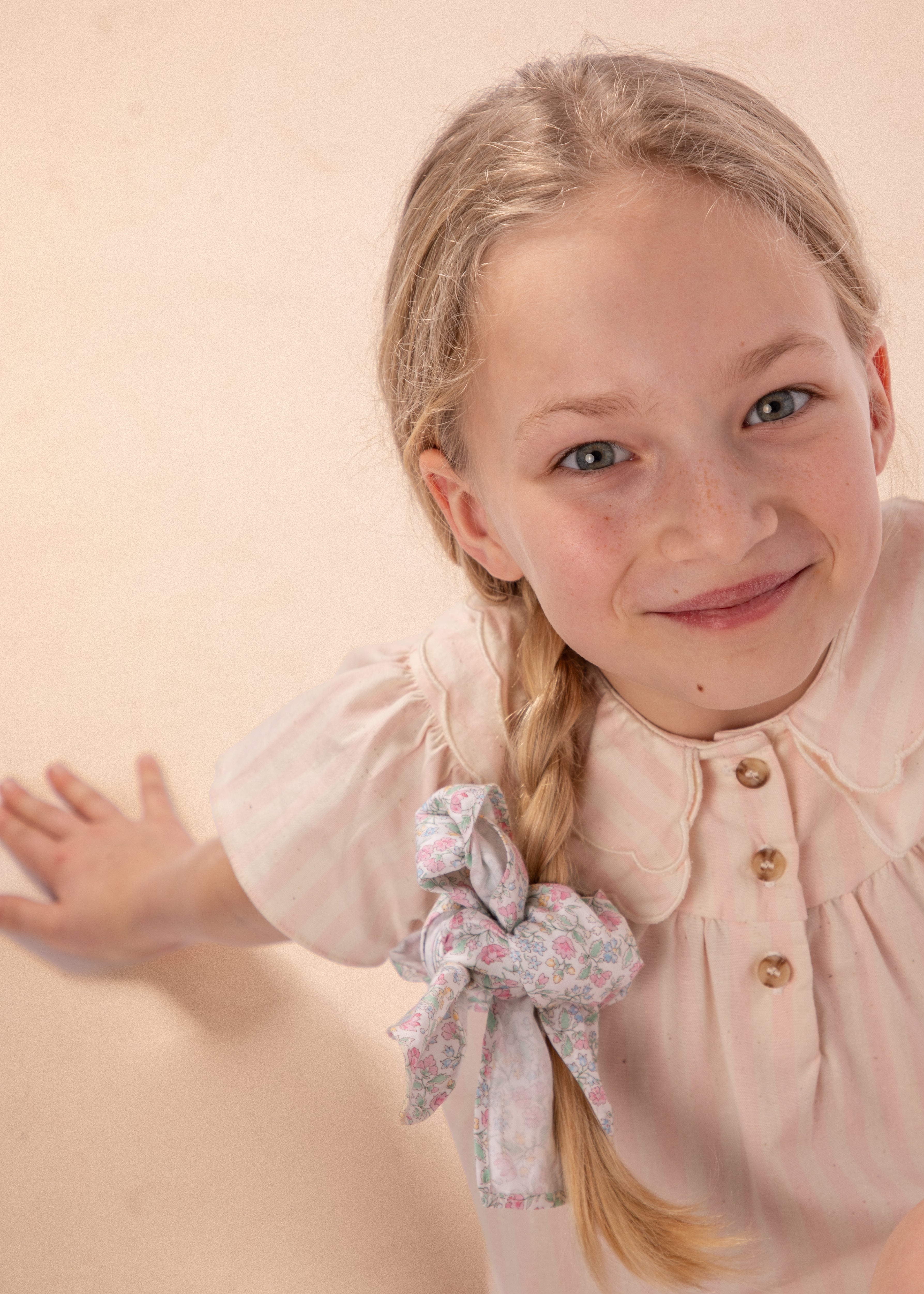 Blouse Carmen - Rayures roses