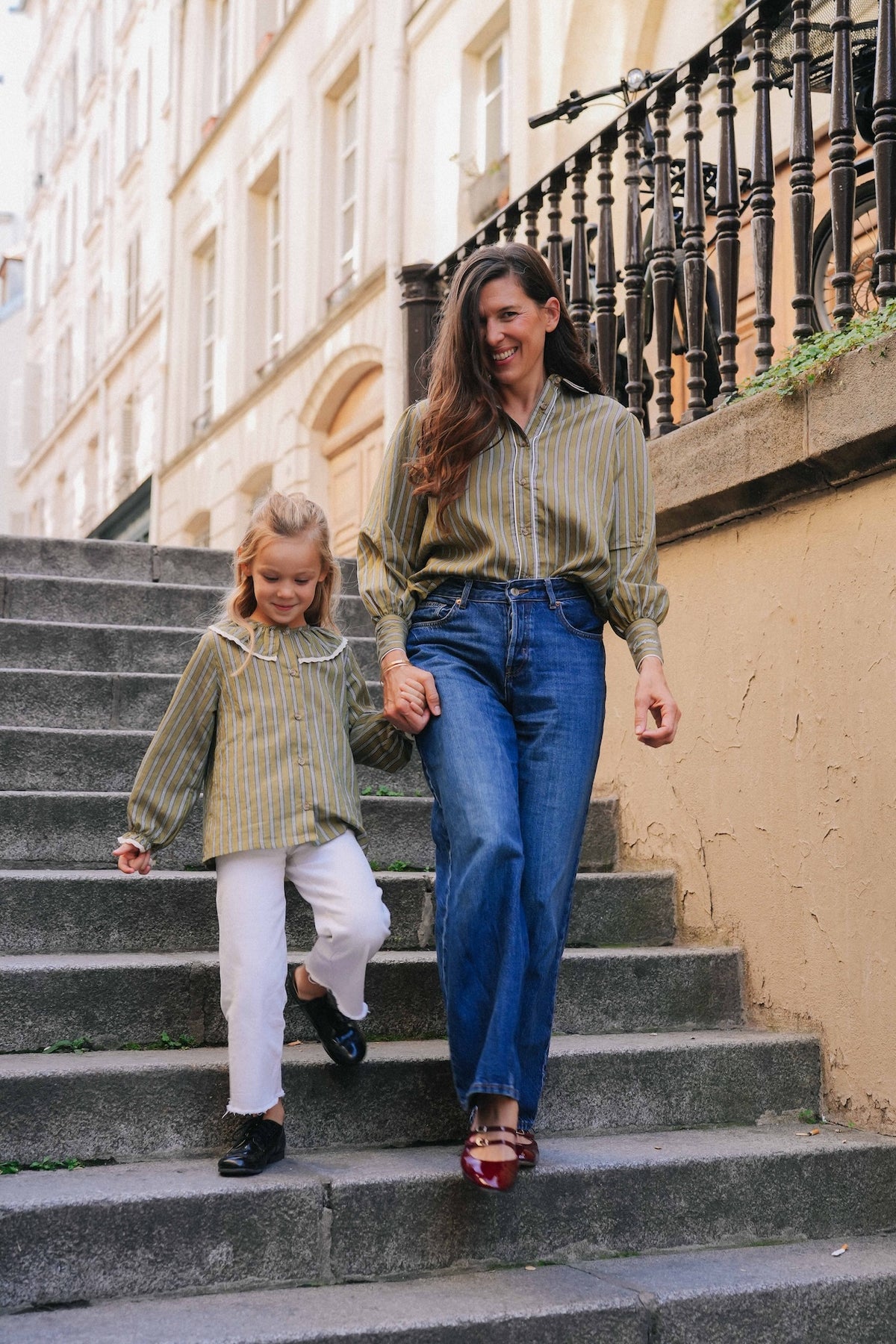 Chemise Louisa - Rayures Olive