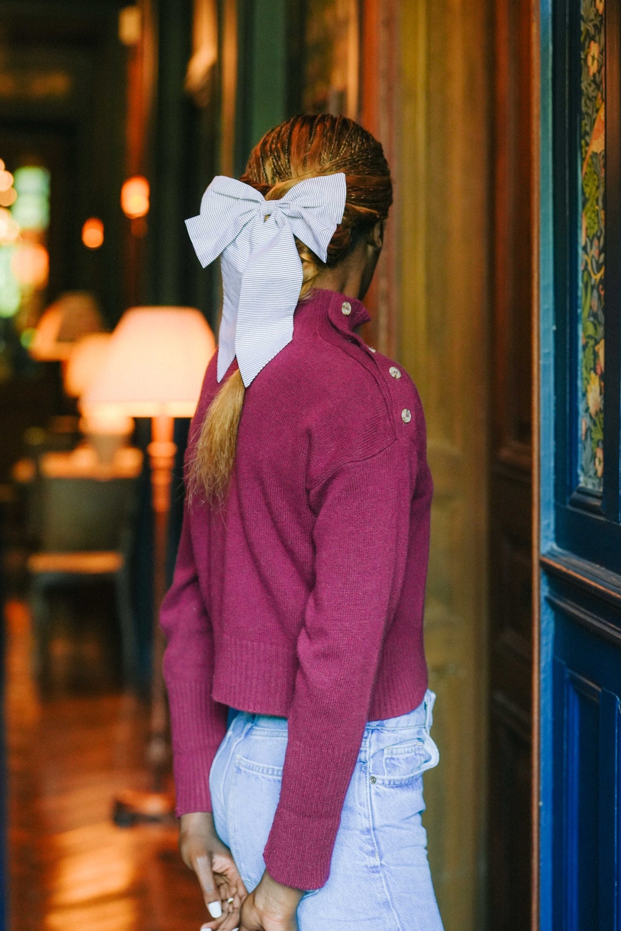 FW26 - MADAME - PULL SIMONE - BORDEAUX