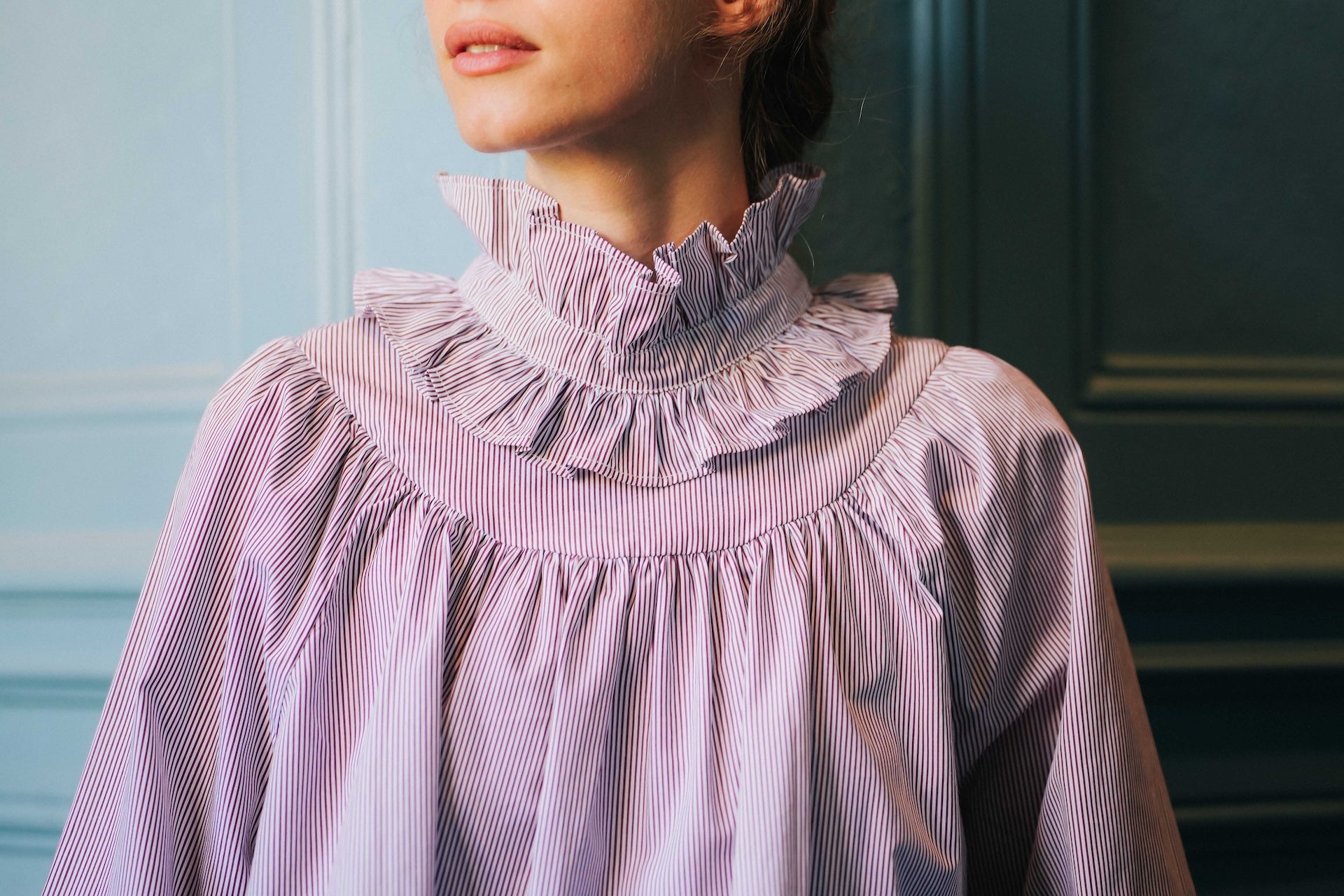 Blouse Esperance FEMME - Rayures Bordeaux