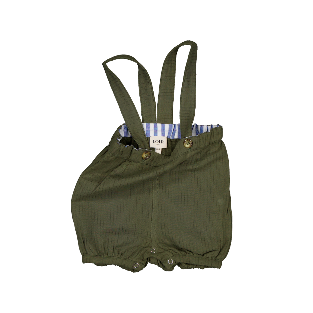 Short OLIVE - Coton vert