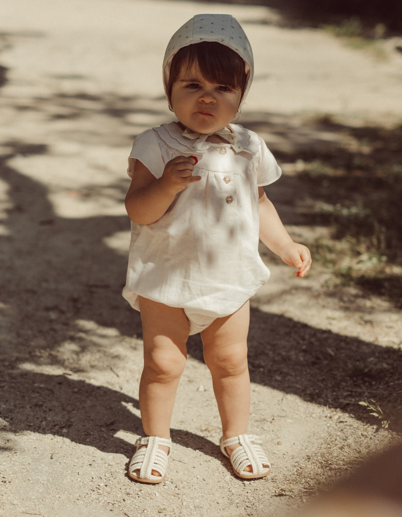 Barboteuse TOINETTE - lin rose
