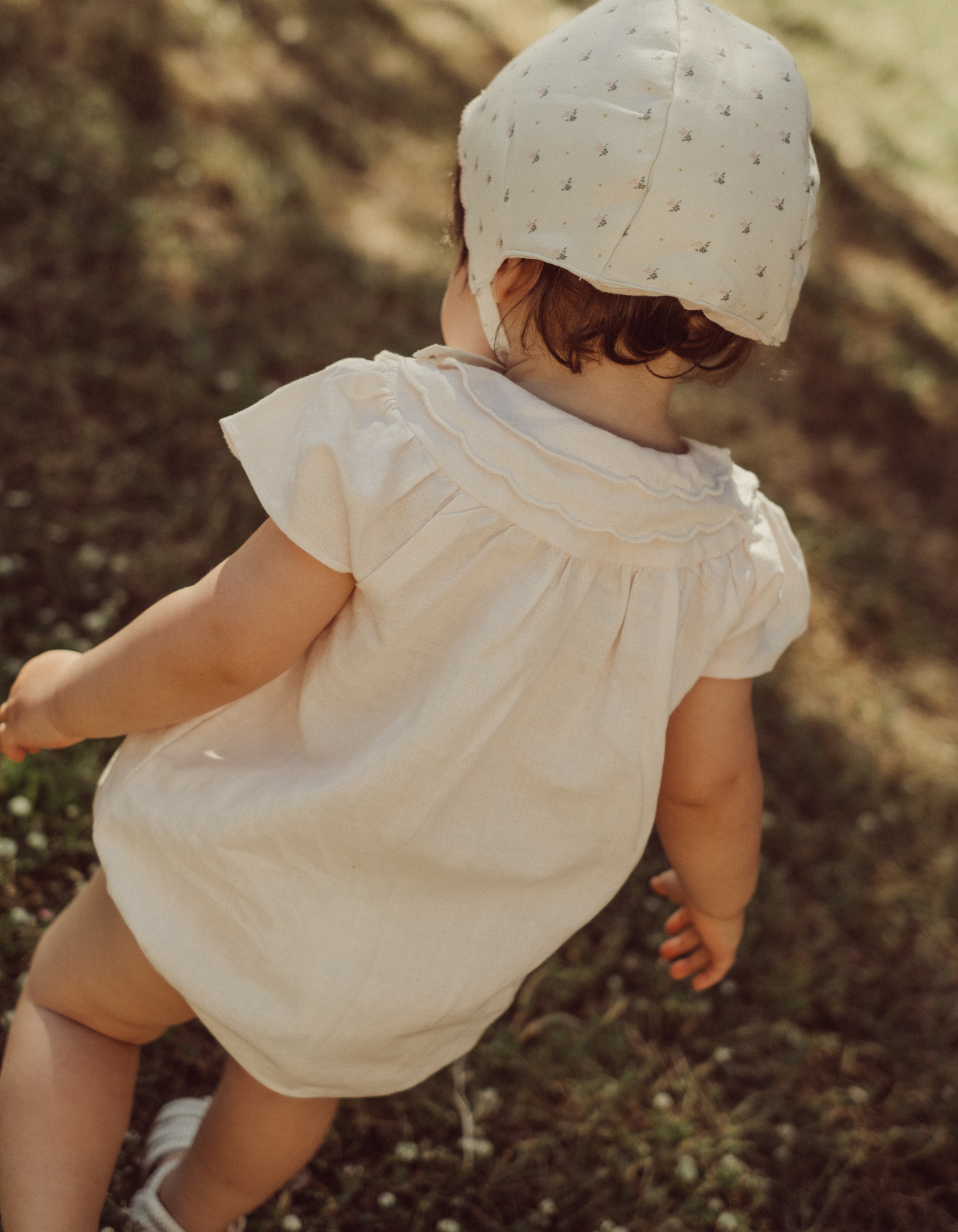 Barboteuse TOINETTE - lin rose
