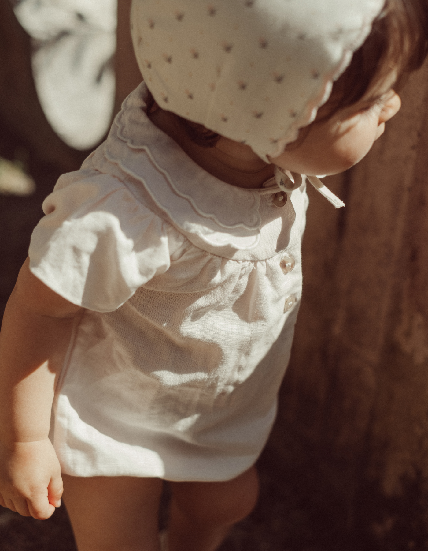 Barboteuse TOINETTE - lin rose