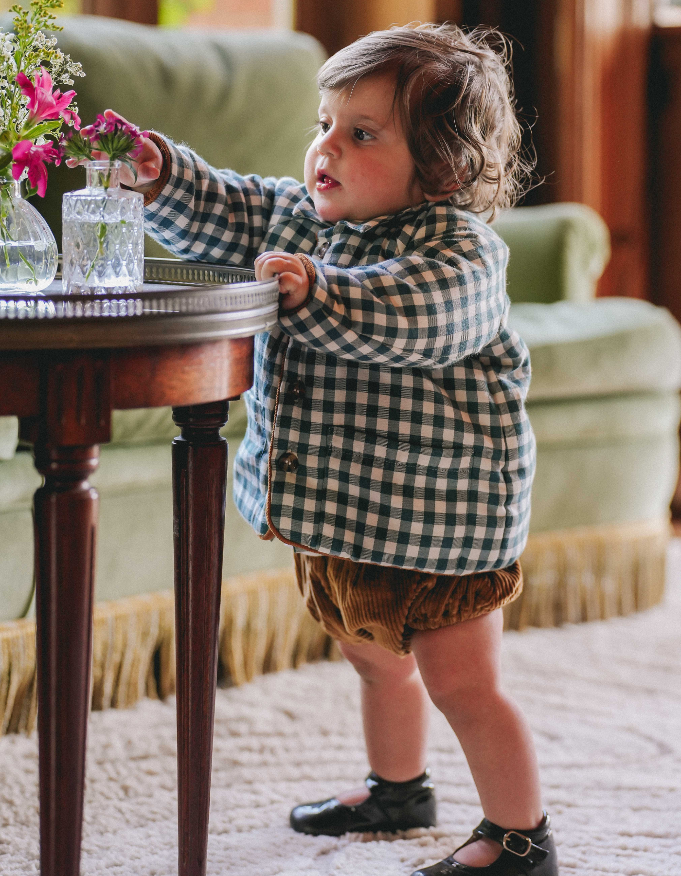 Veste YSÉE - Vichy Vert