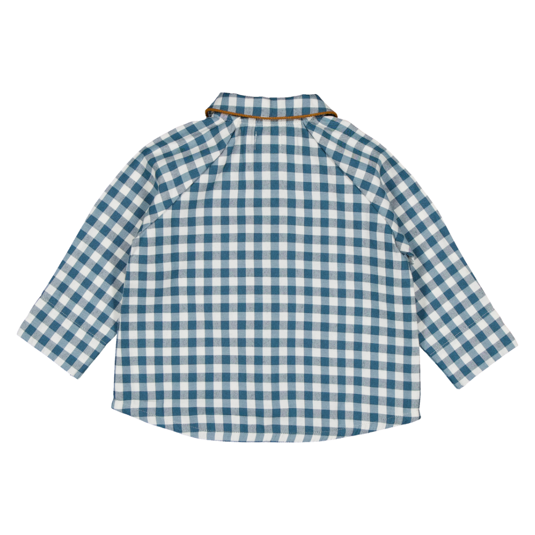 Chemise FÉODOR - Vichy Bleu Canard