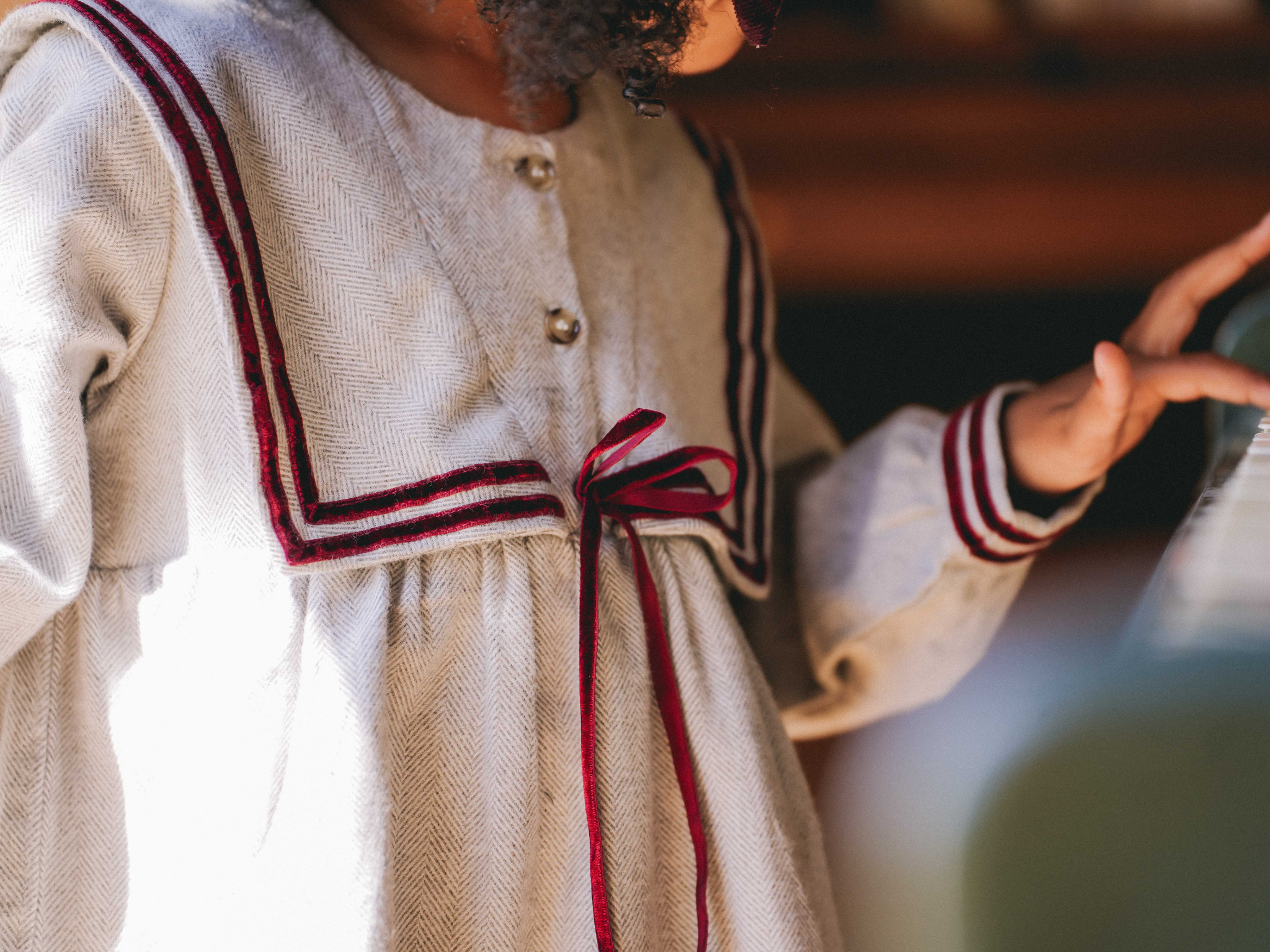 Robe LOTTI - Chevrons Gris