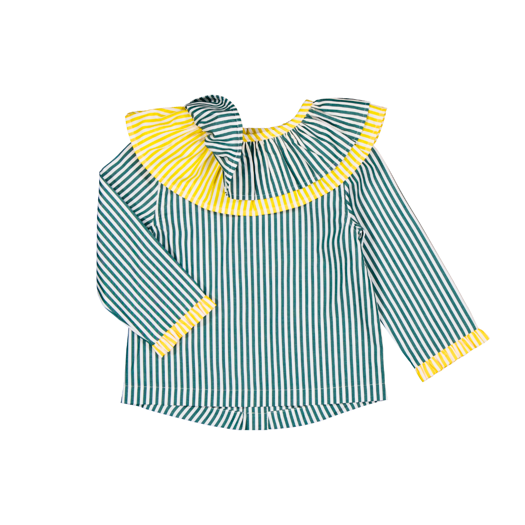 Chemise MARGUERITE - Rayures Vertes