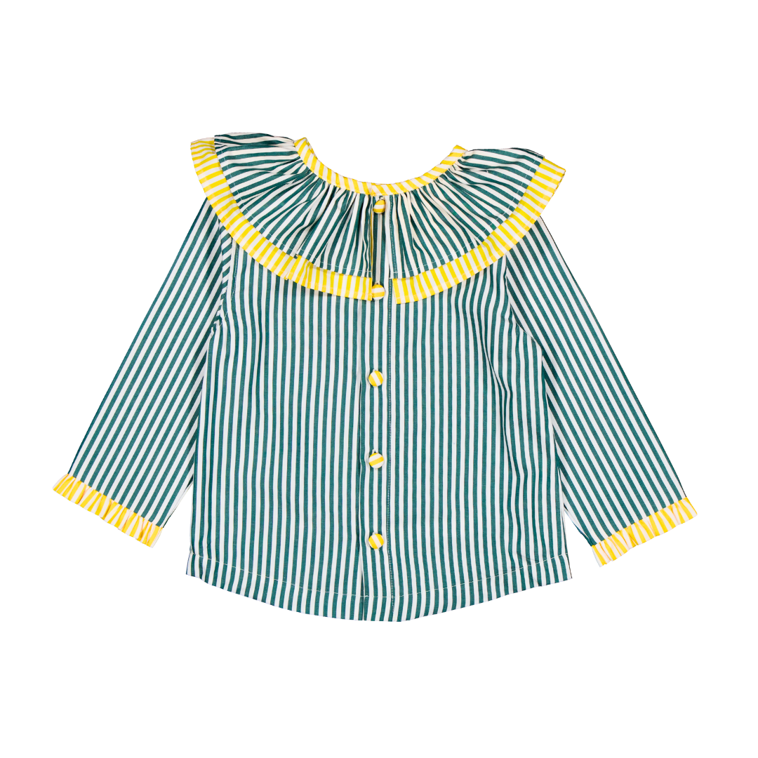 Chemise MARGUERITE - Rayures Vertes
