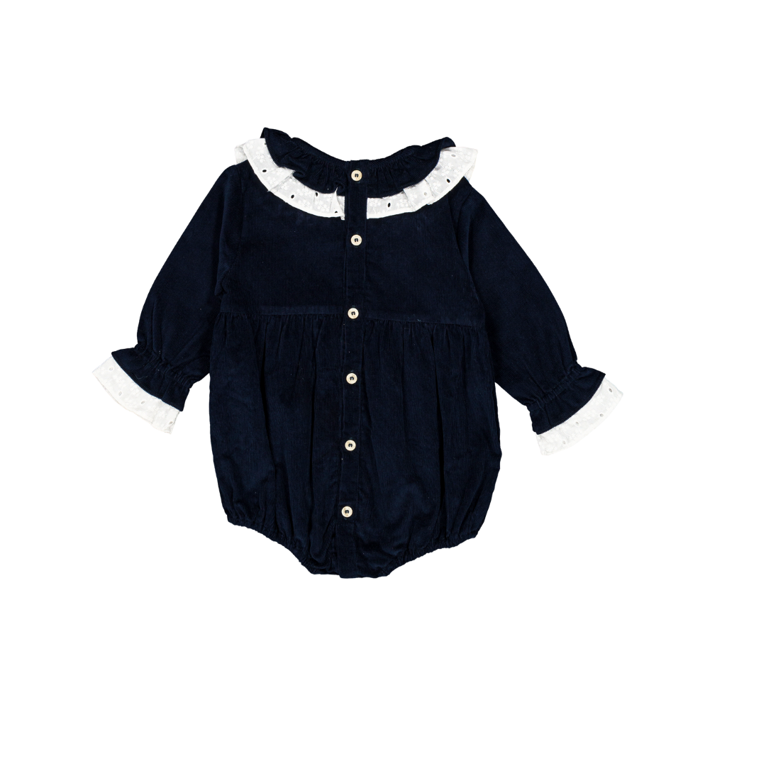 Barboteuse NINE - Velours Marine