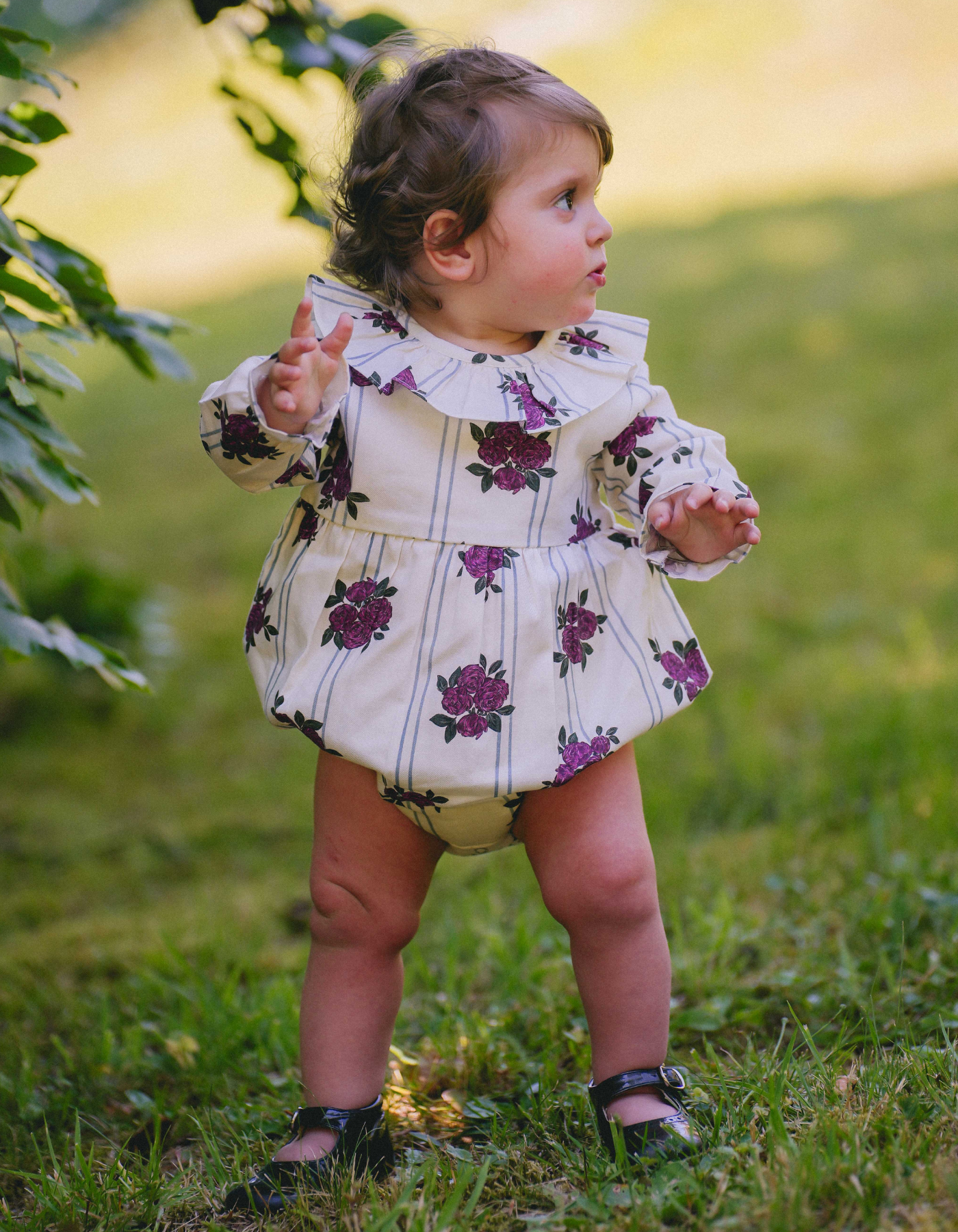 Barboteuse NINE  - Pivoines