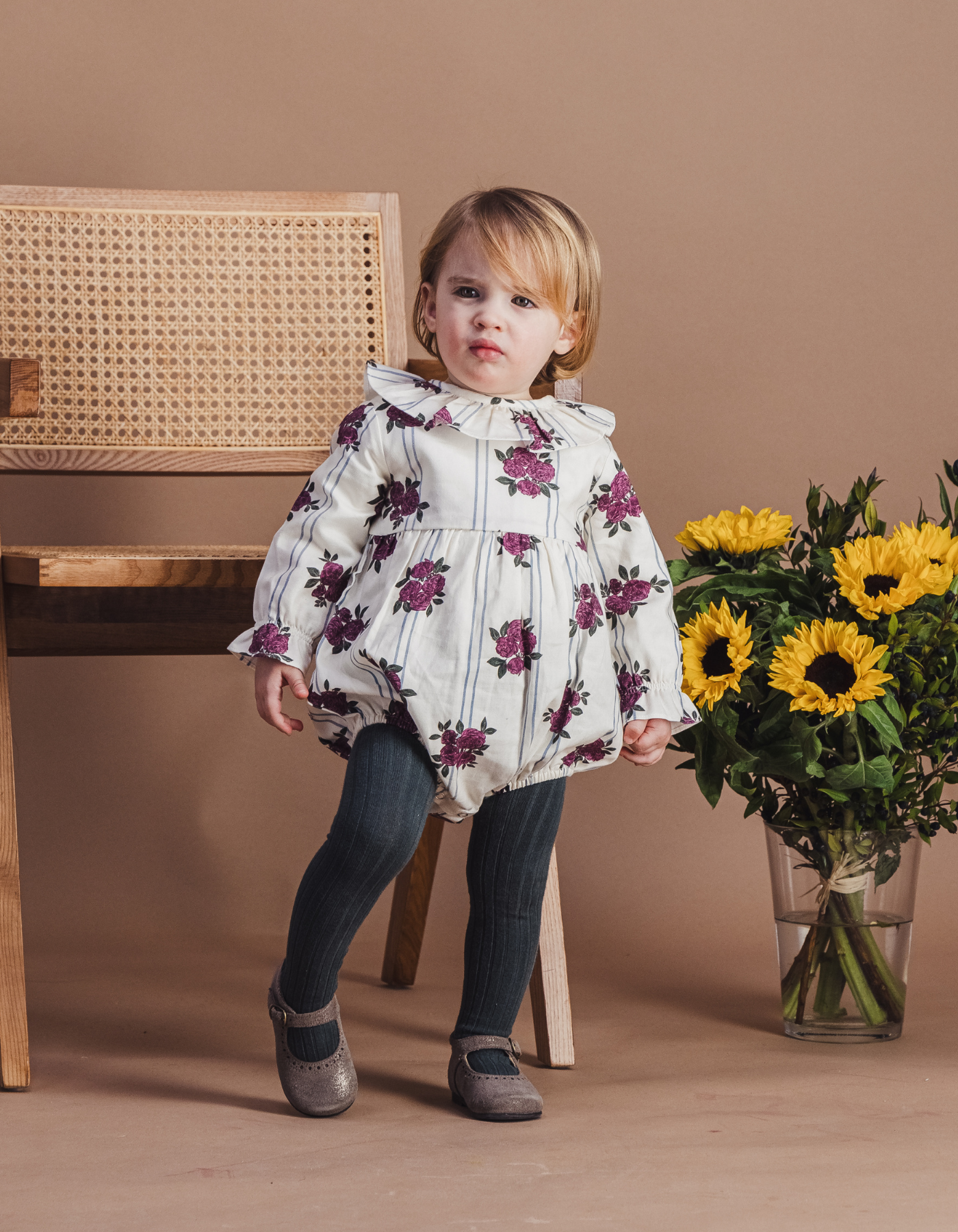 Barboteuse NINE - Pivoines