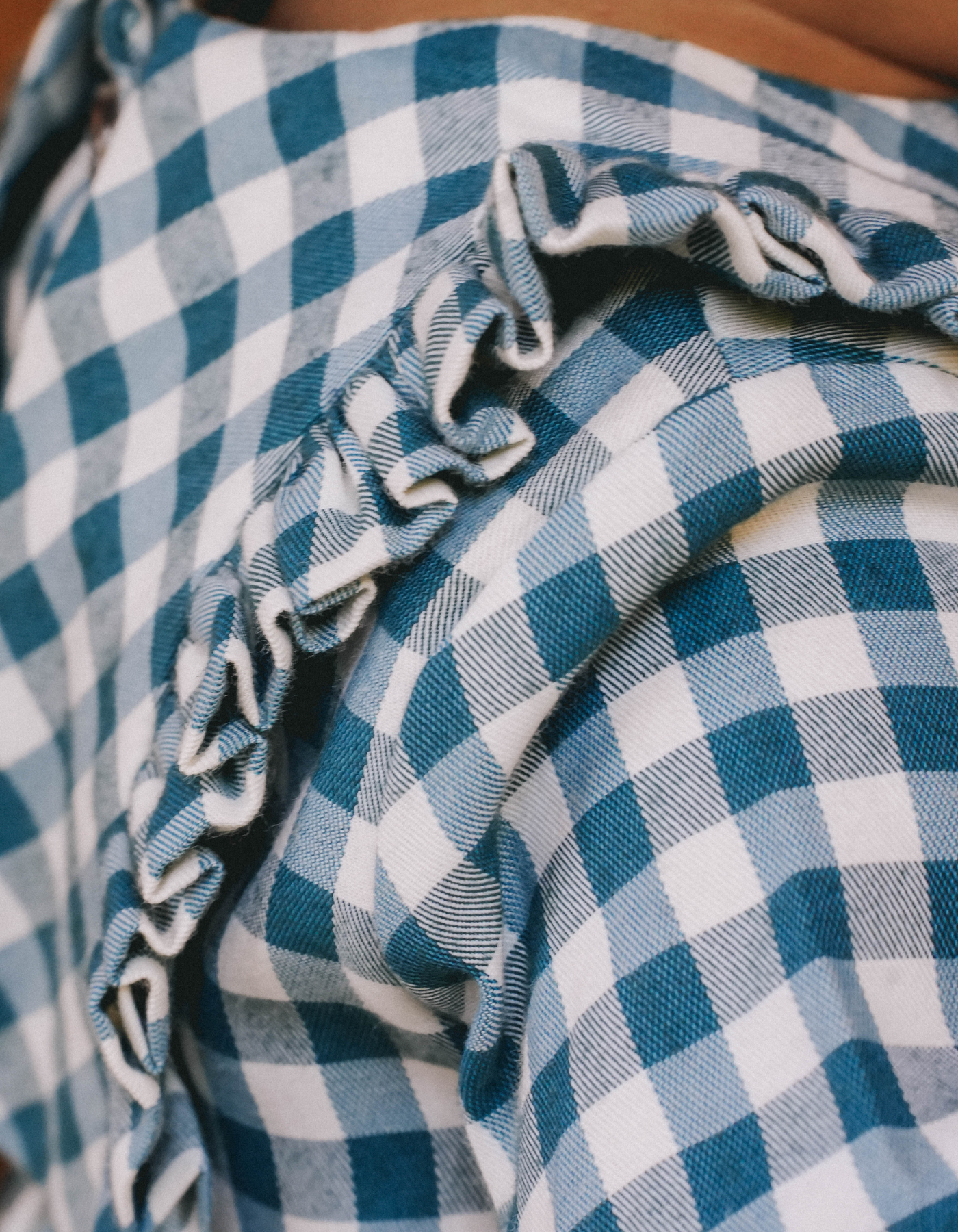 Robe NINON - Vichy Bleu Canard