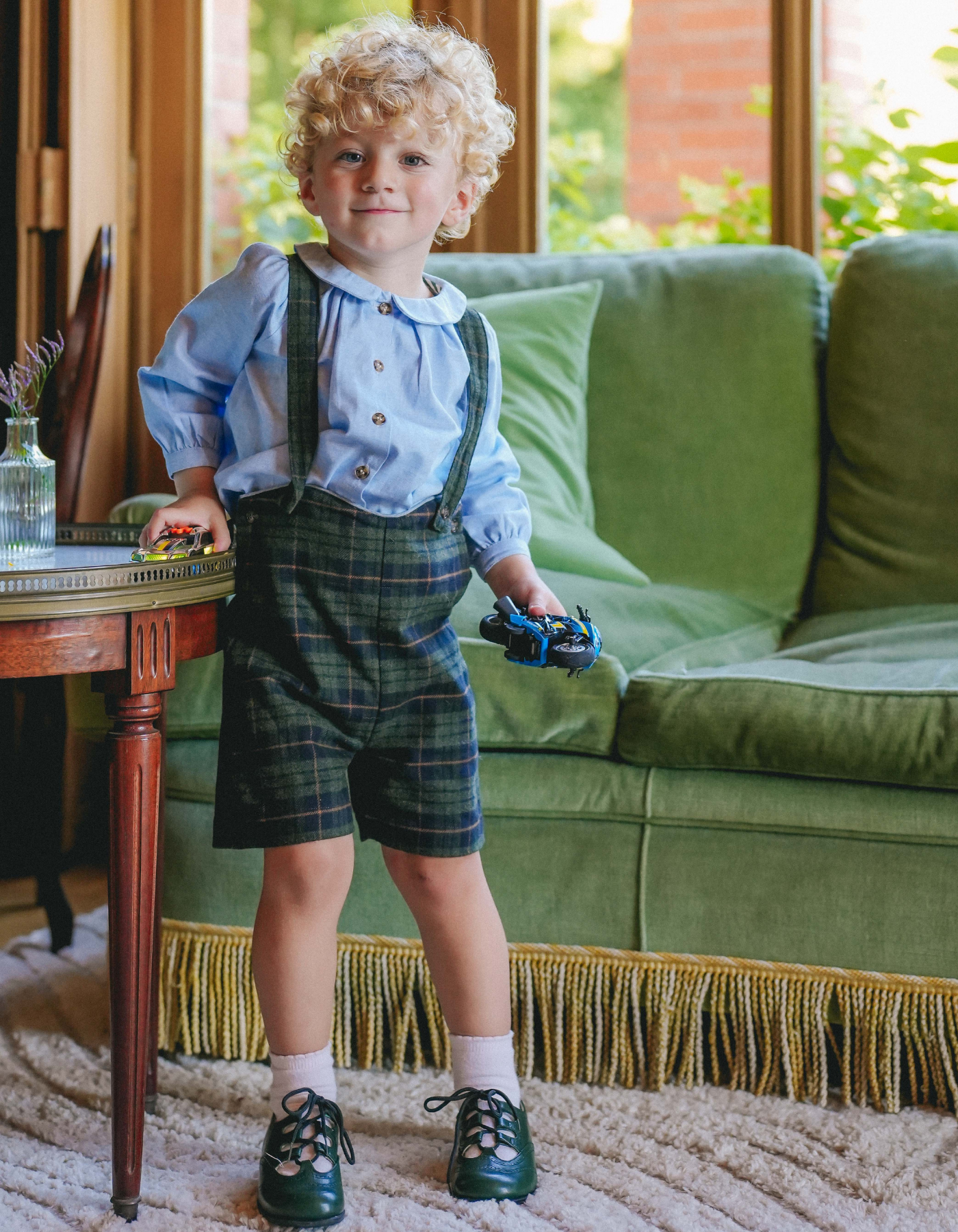 Short OCTAVE - Tartan Bleu Marine