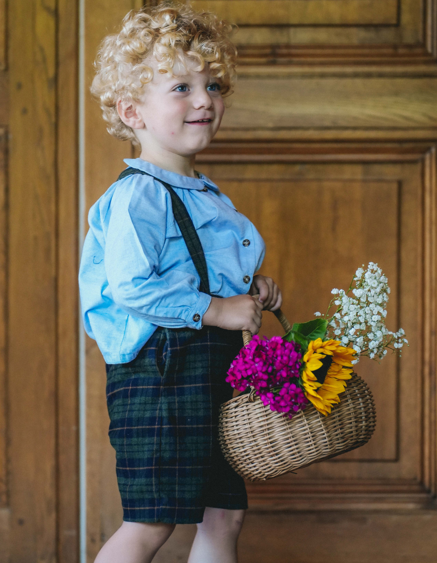 Short OCTAVE - Tartan Bleu Marine