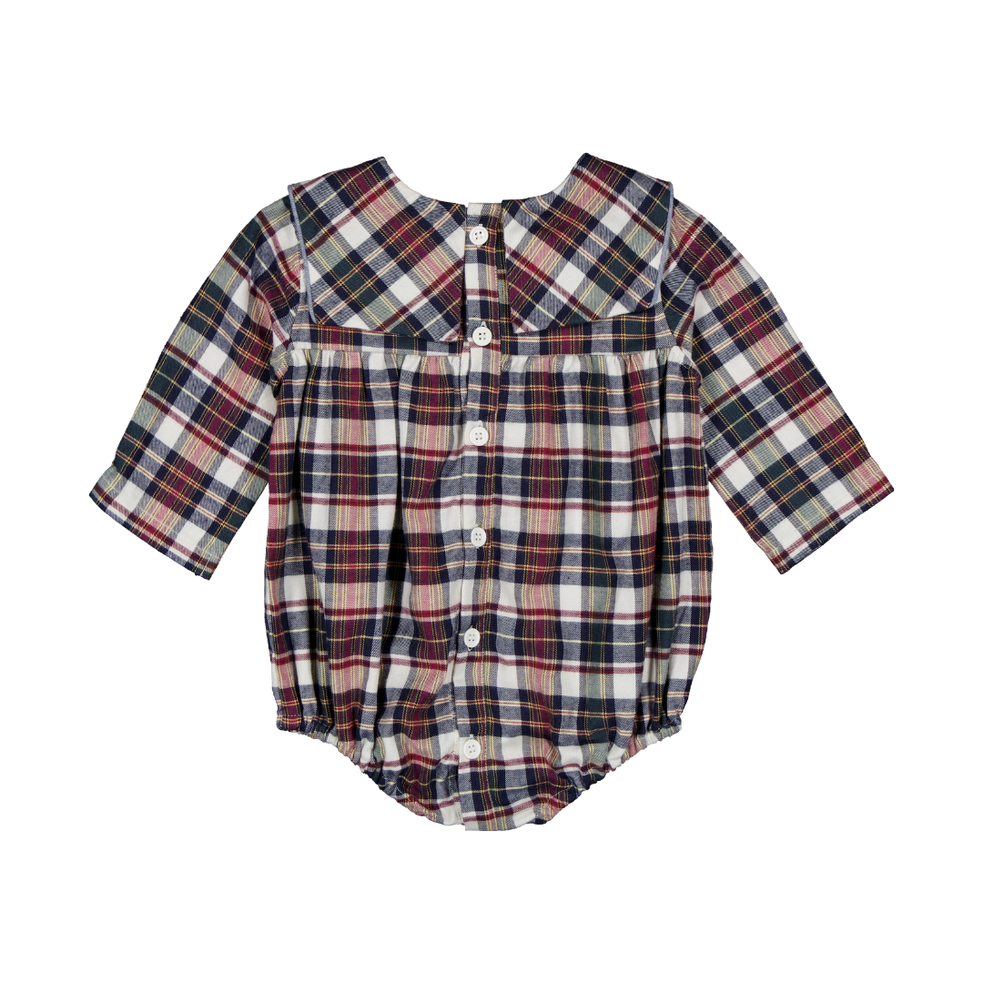 Barboteuse Sisi - Tartan de Noël