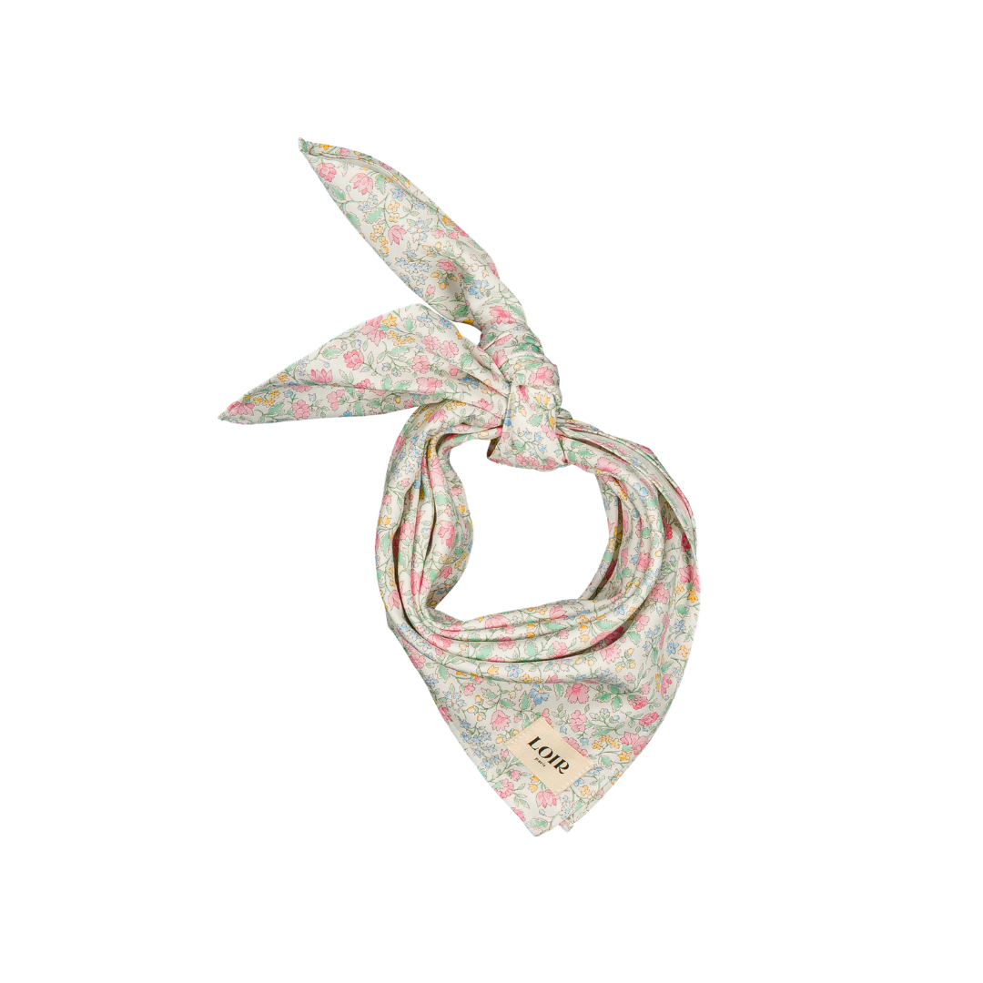 Foulard Alfred - Fleurs roses