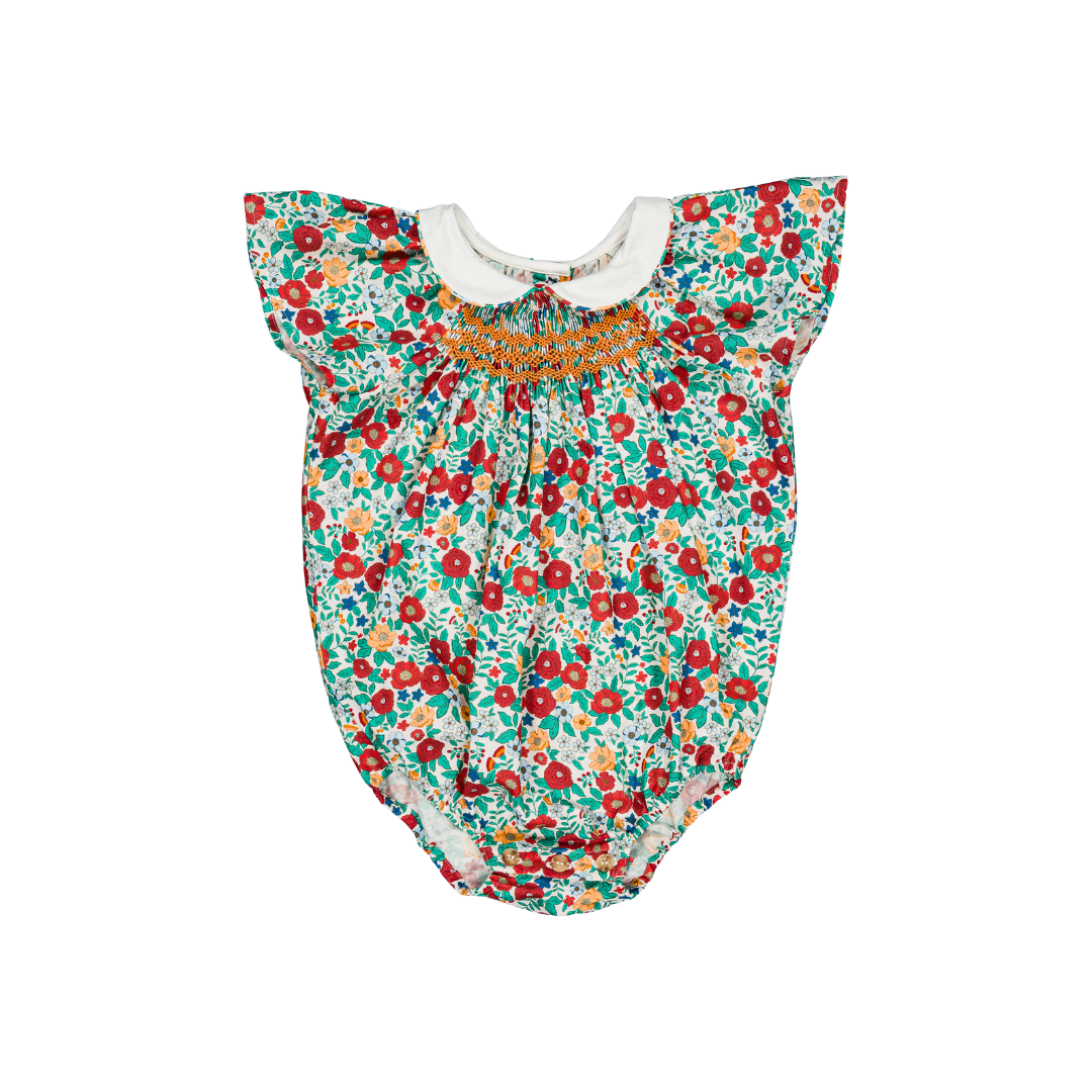 Barboteuse Bilbao - Coquelicot