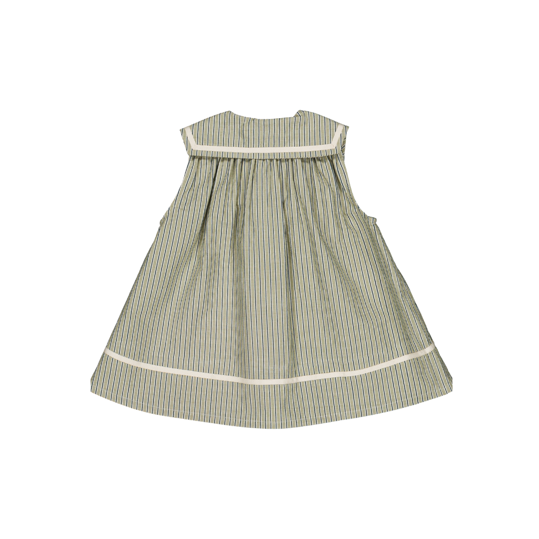 Robe Gabriella - Rayures menthe