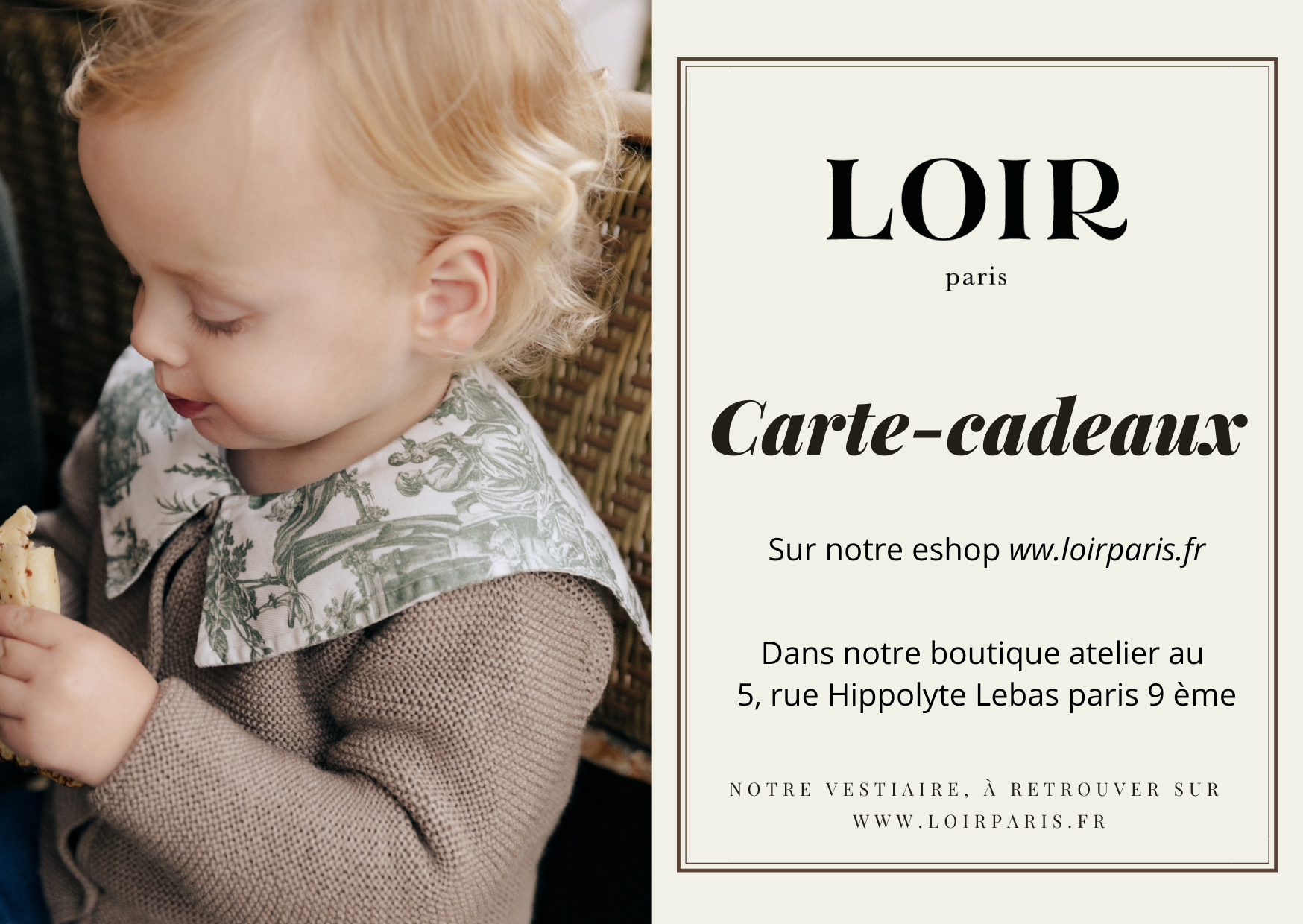 Carte cadeau LOIR paris