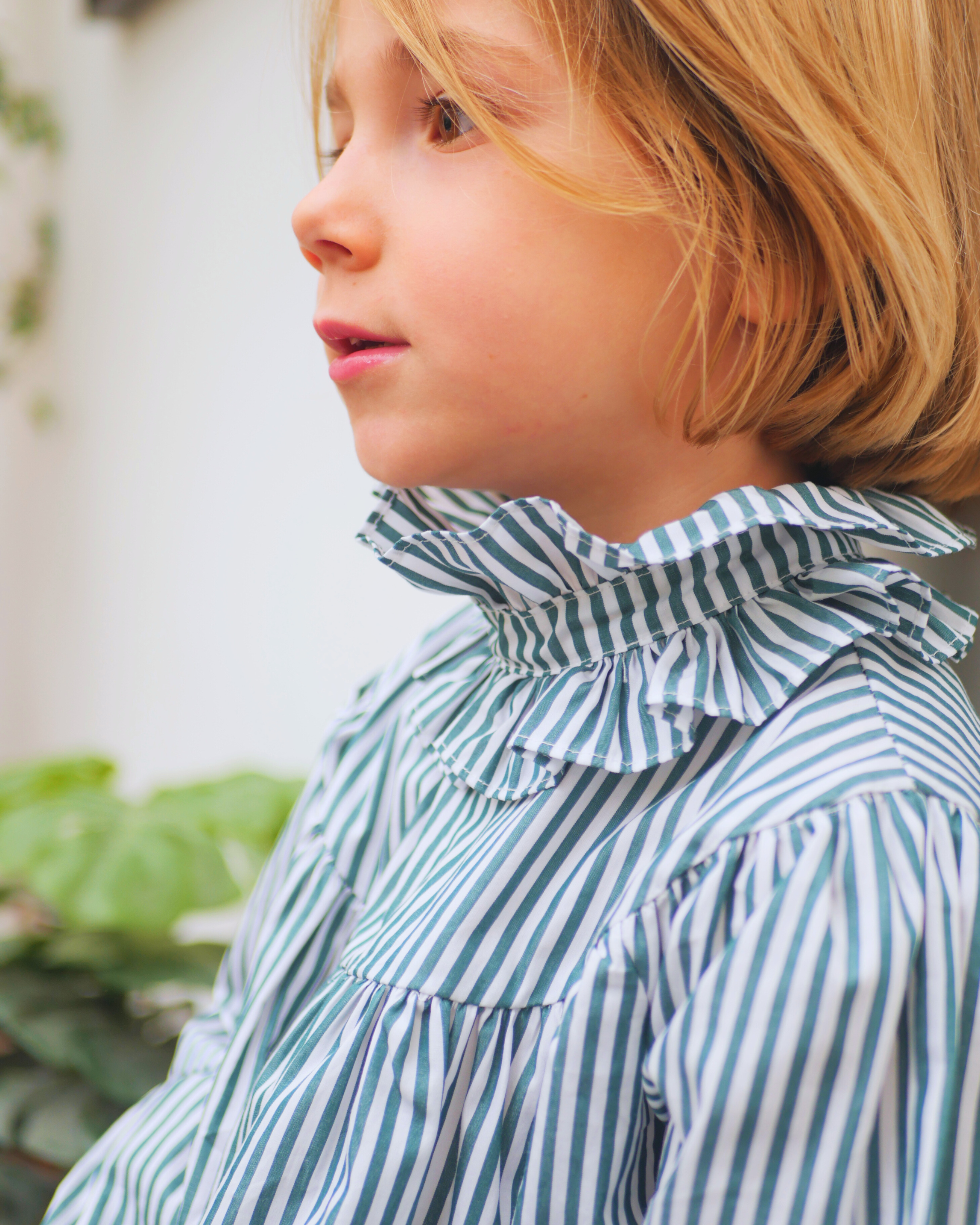 Blouse ESPÉRANCE - Rayures Vertes