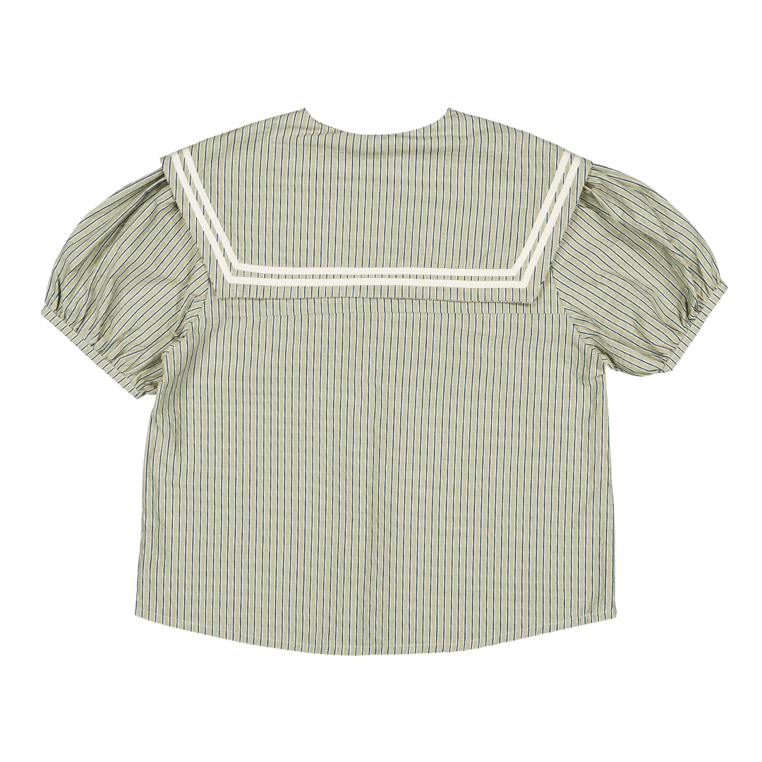 Blouse Viva - Madame  - Rayures menthe