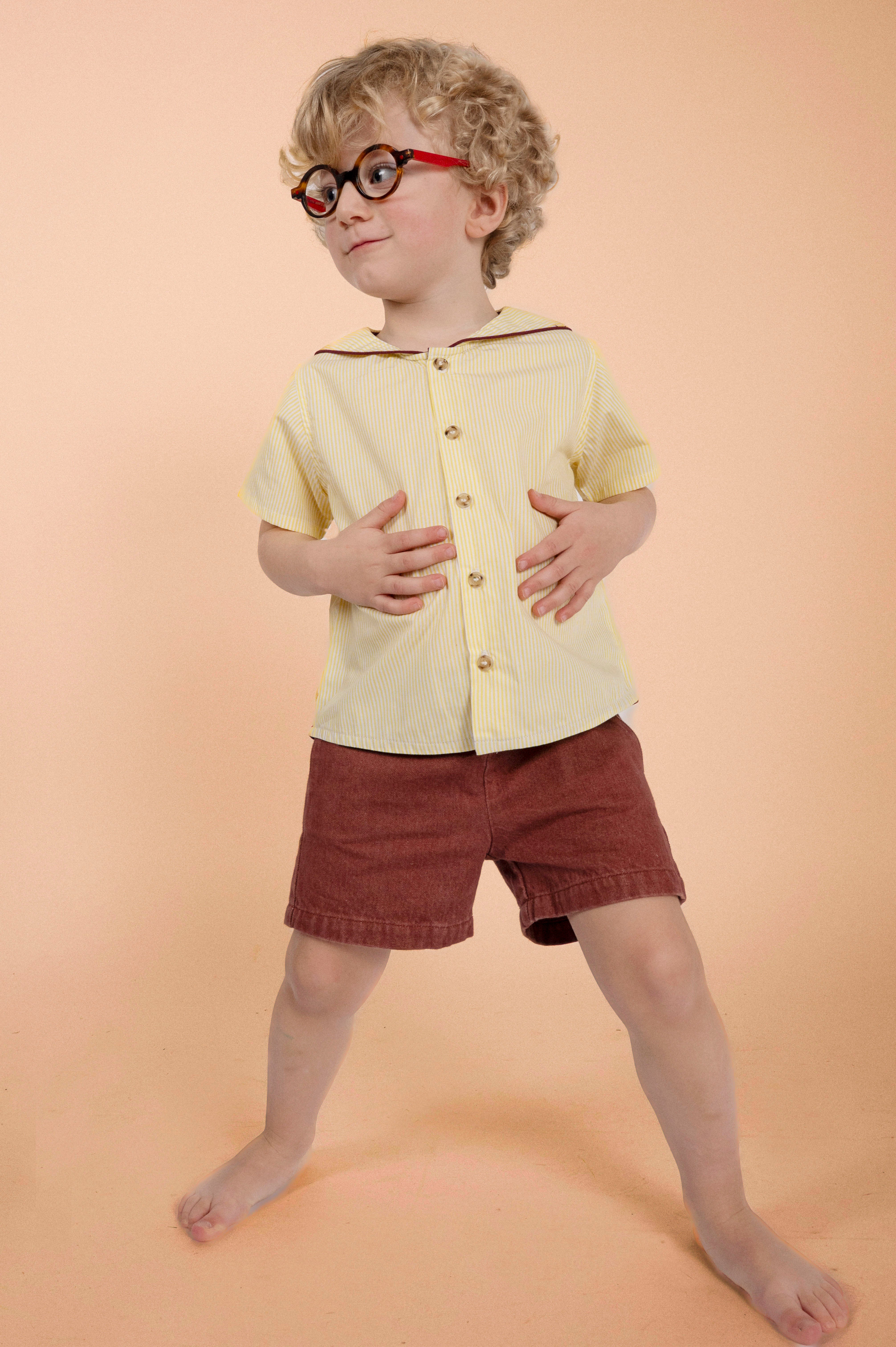 Chemise Milton - Rayures jaunes