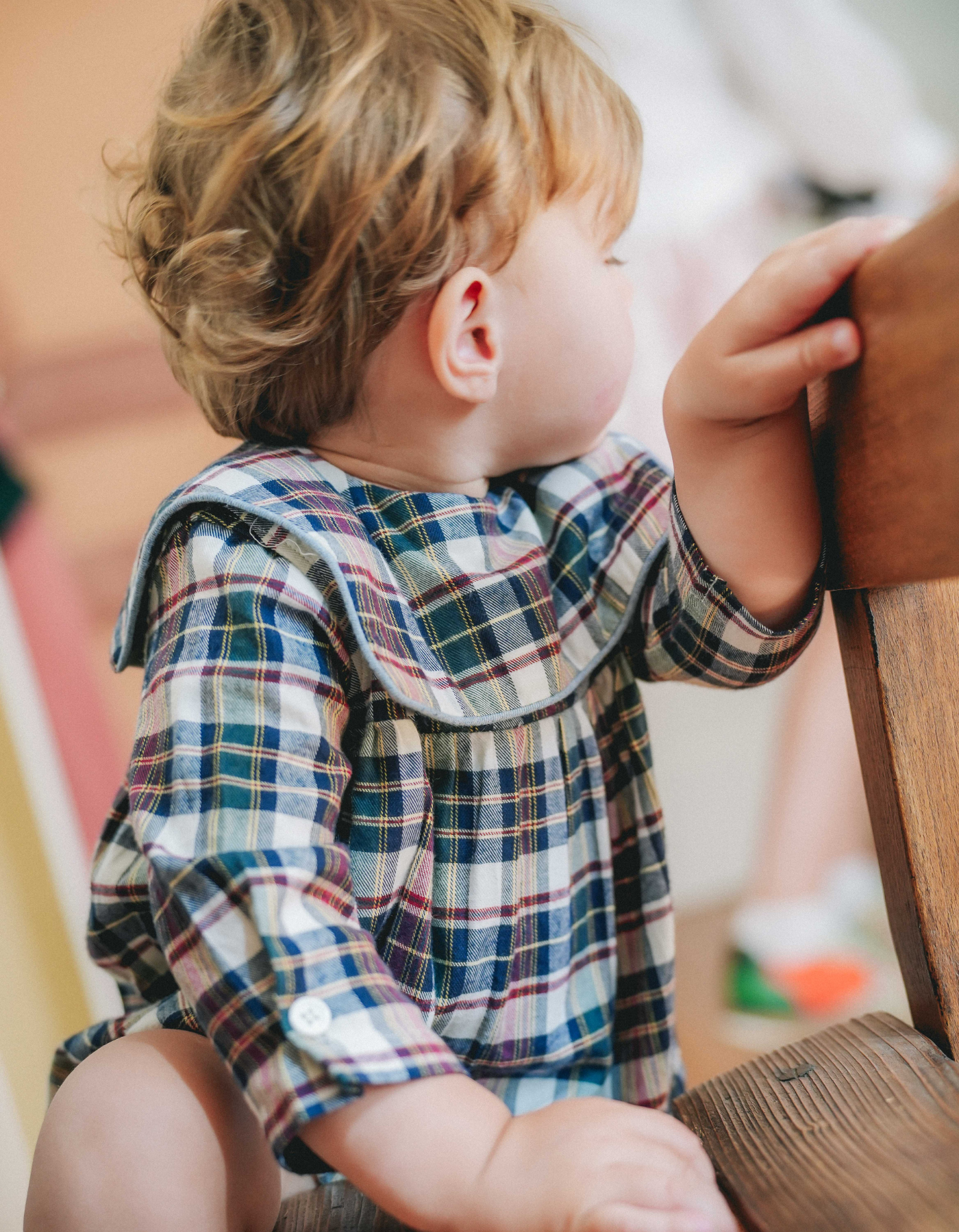 Barboteuse Sisi  - Tartan de Noël