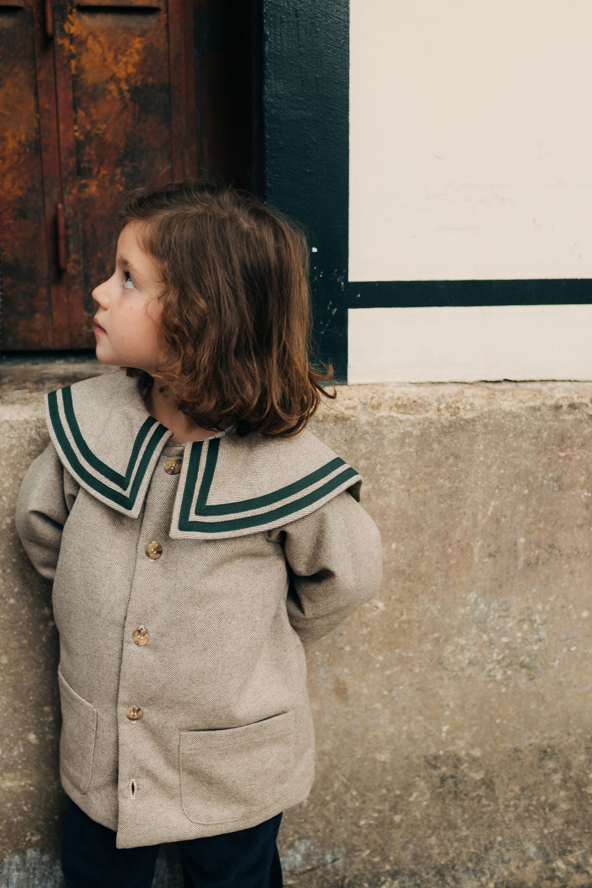 VESTE TIMOTHEE - Chevron beige